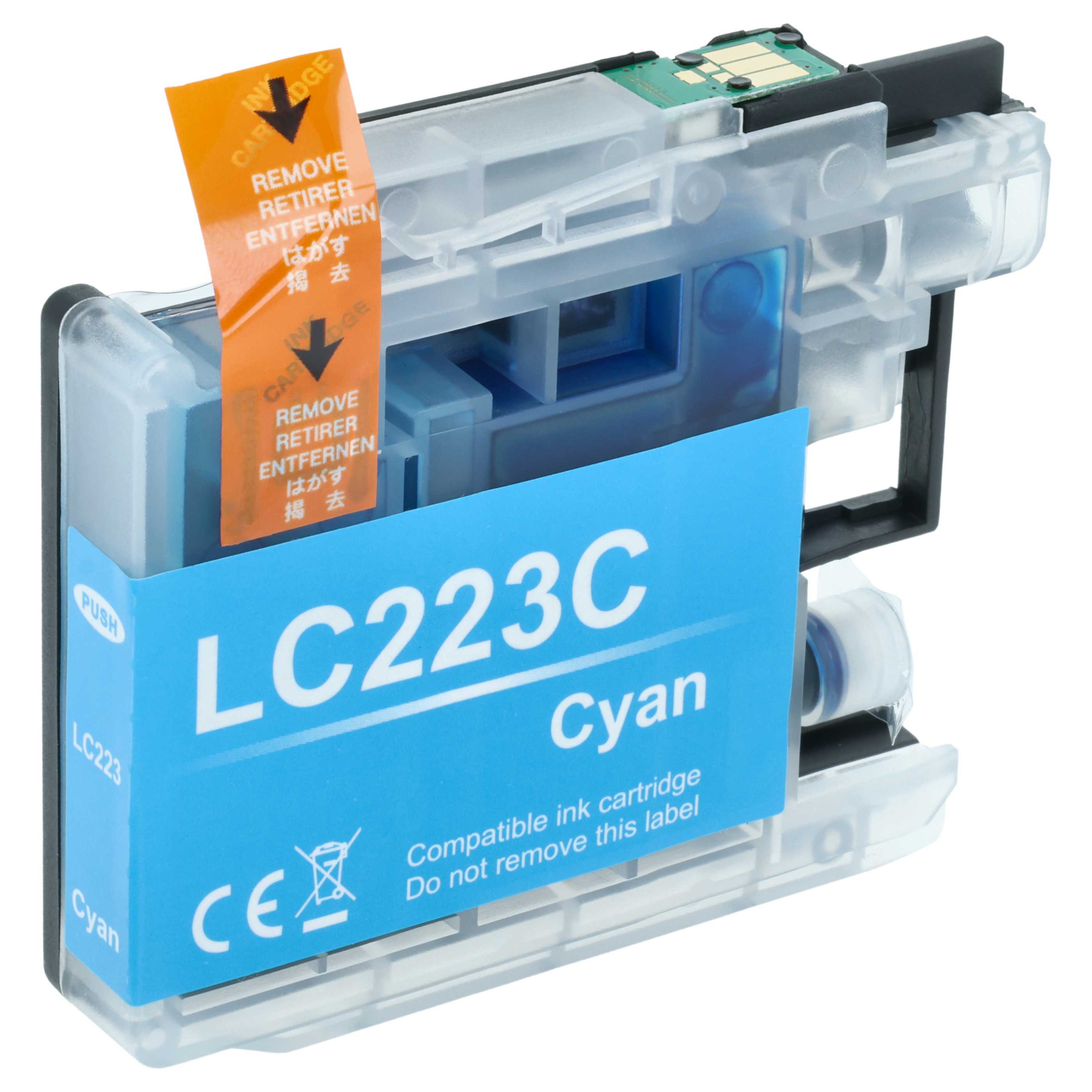 15x Set cartucce di inchiostro sostituisce Brother LC223, LC223BK per stampante - B/C/M/Y 186 ml + chip
