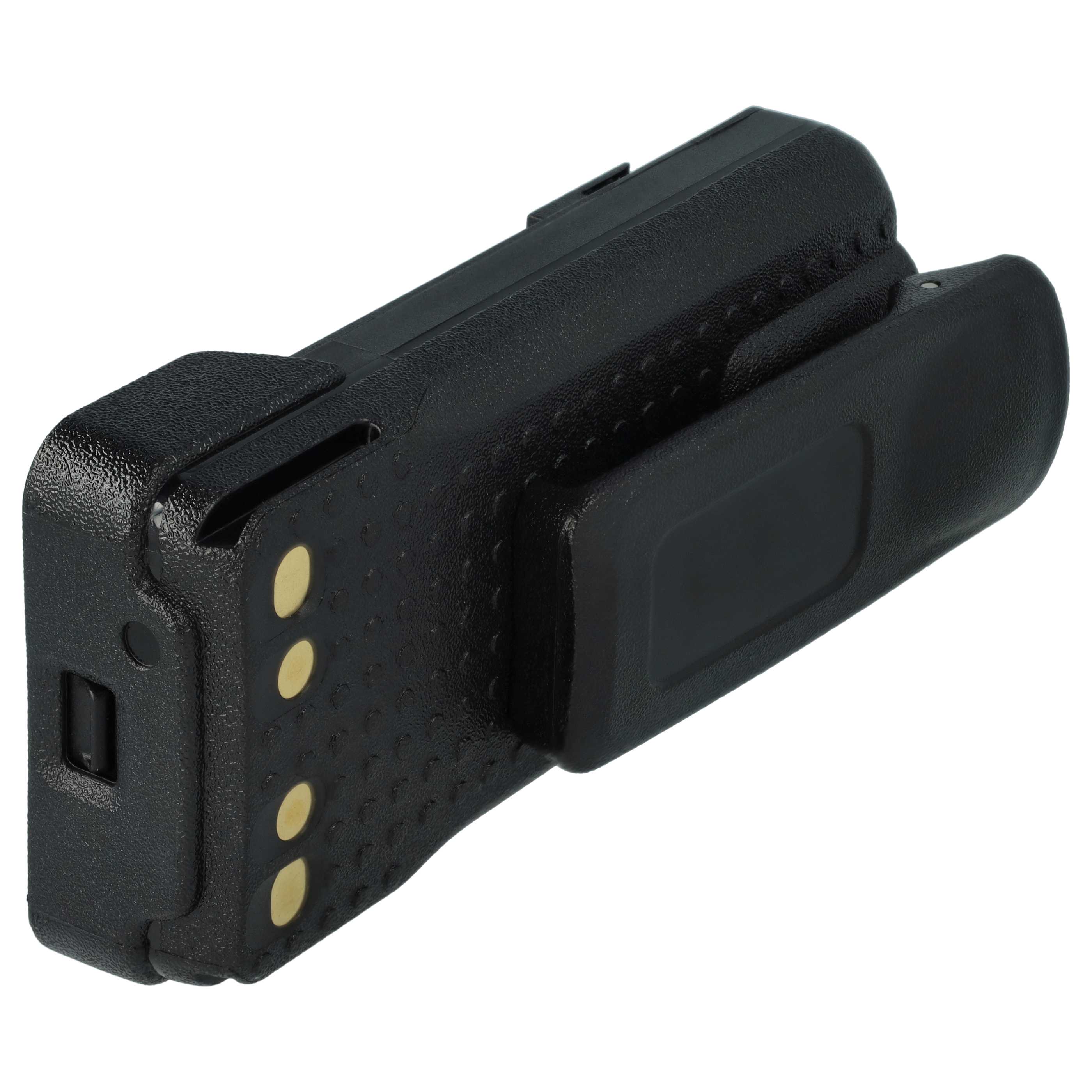 Radio 5x Battery replaces Motorola PMNN4416, PMNN4415AR, PMNN4415, PMNN441 - 1800 mAh 7.4 V Li-Ion + Belt Clip