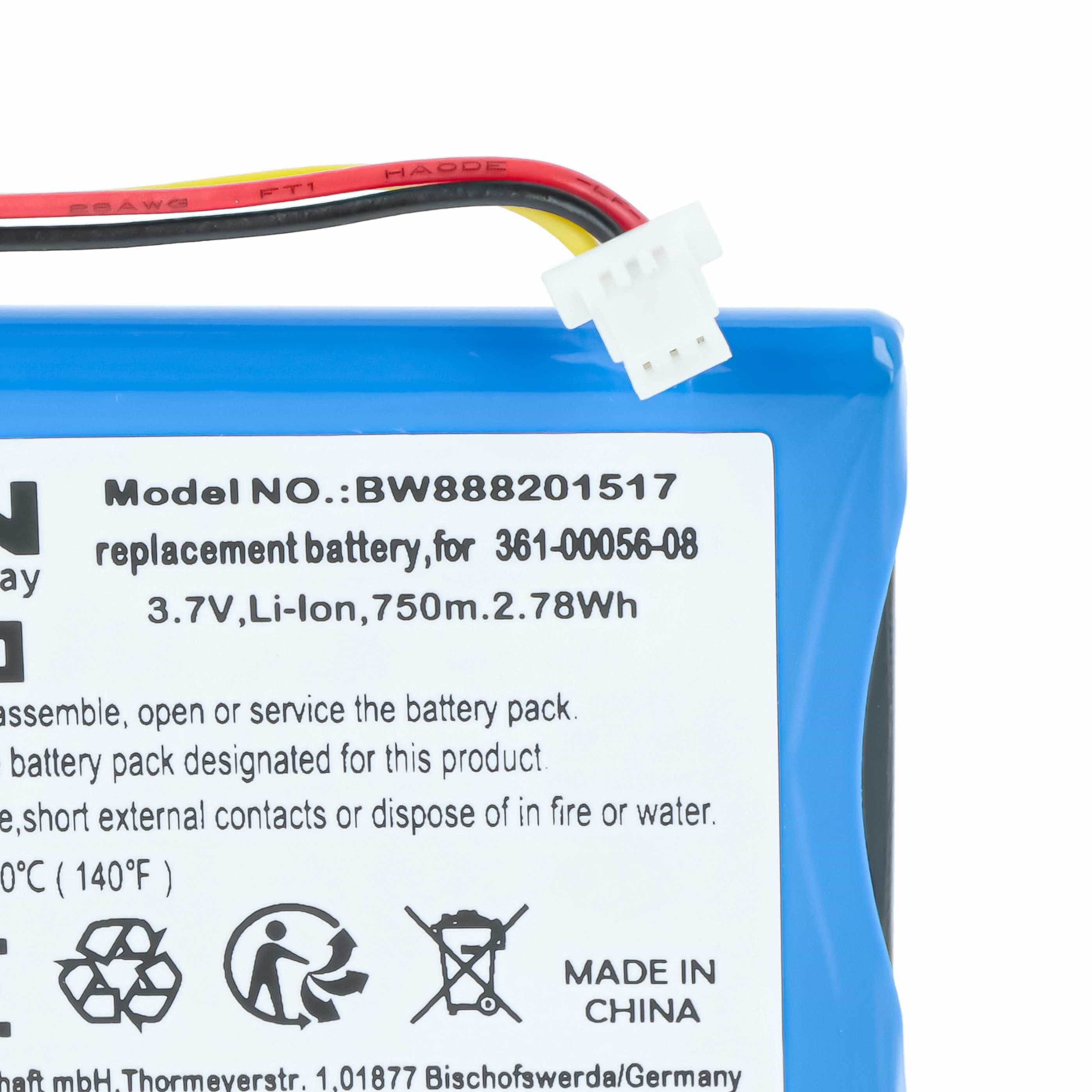 Akumulator do nawigacji GPS zamiennik Garmin 361-00045-00, 1ICP5/34/45, 1ICP4/34/5 - 750 mAh 4,2 V LiPo