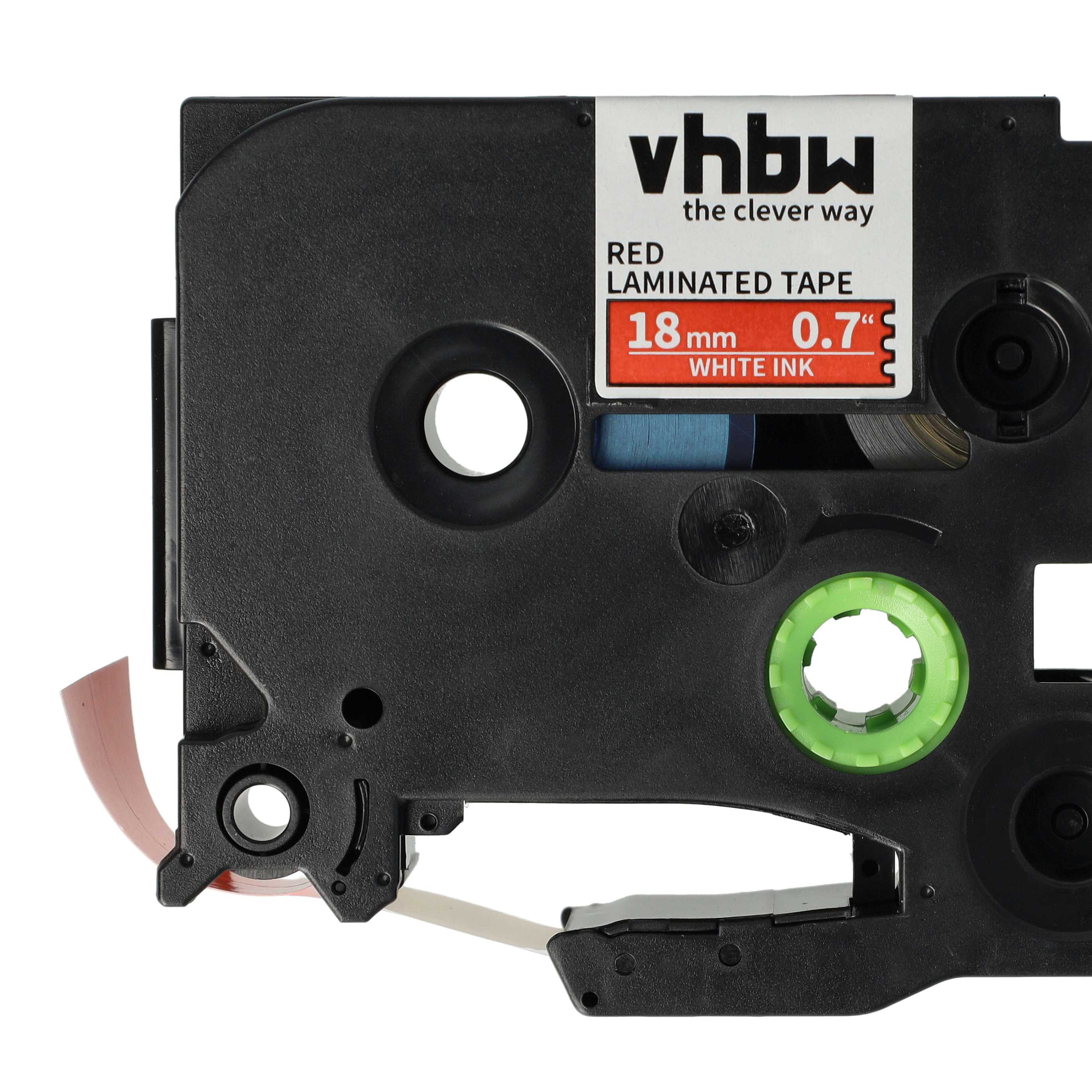Label Tape as Replacement for Brother TZE-445, TZ-445 - 18 mm White to Red