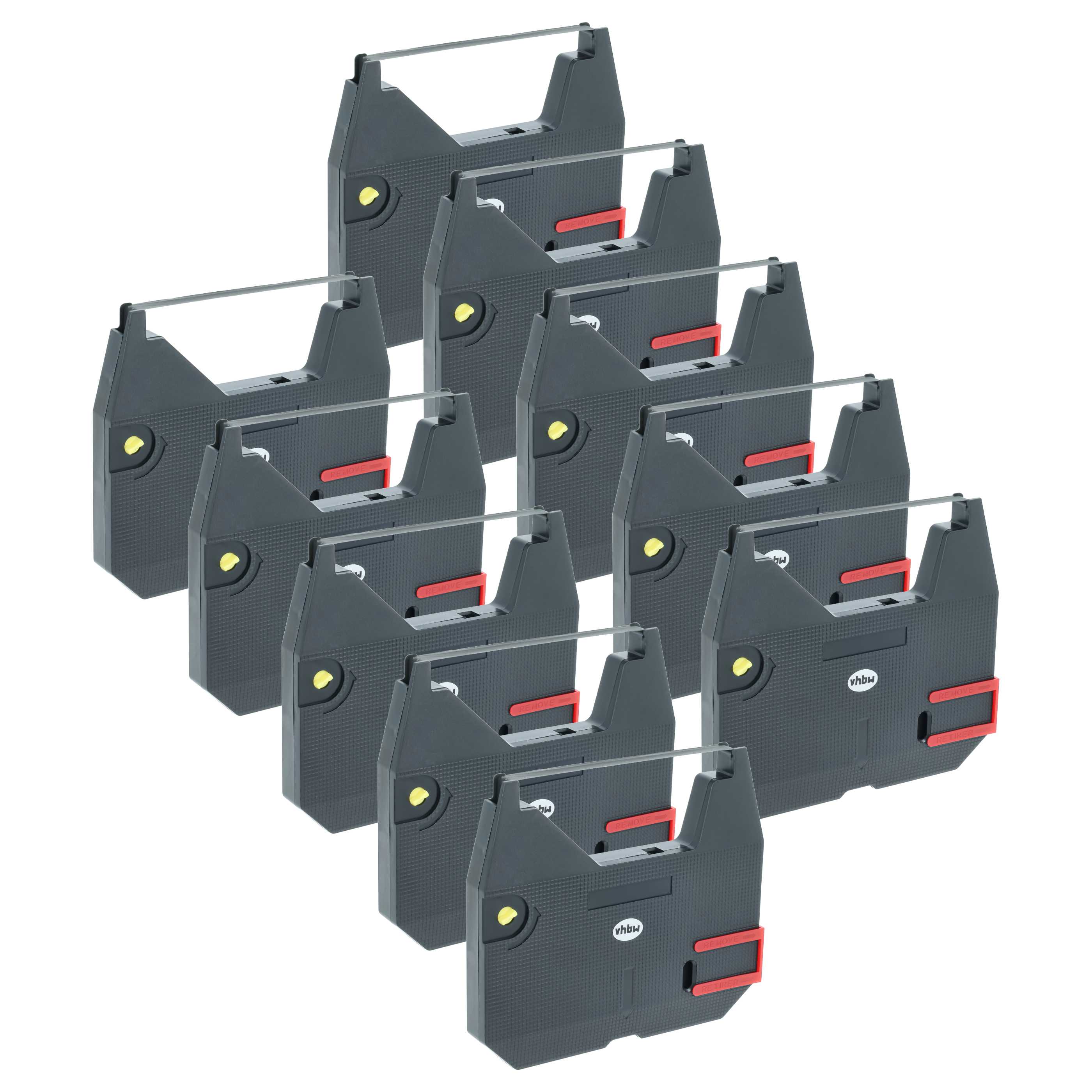 10x Nastro sostituisce 153C Correctable per Panasonic stampante a matrice di punti - in carbonio nero
