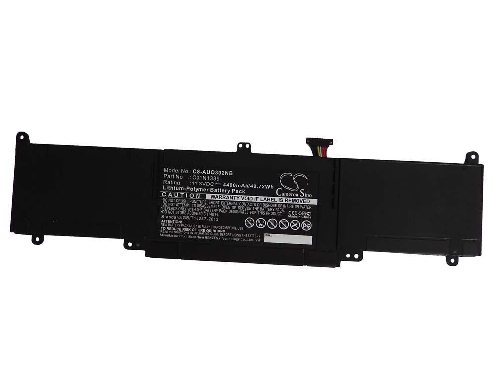 Notebook Battery Replacement for Asus C31-N1339, C31N1339 - 4400mAh 11.3V Li-polymer