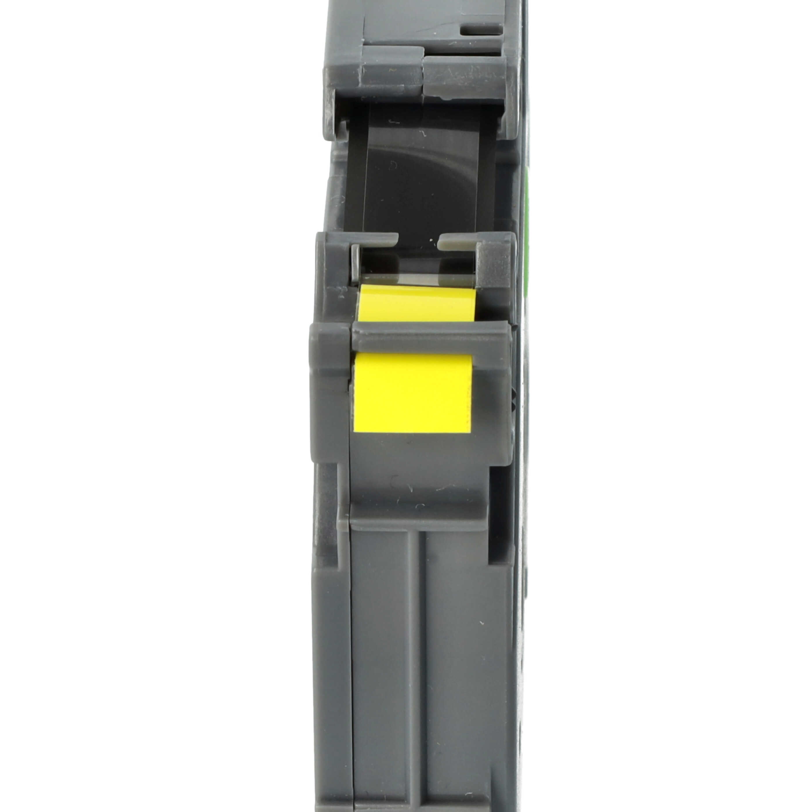 Label Tape as Replacement for Brother TZE-FX621 - 9 mm Black to Yellow, Flexible