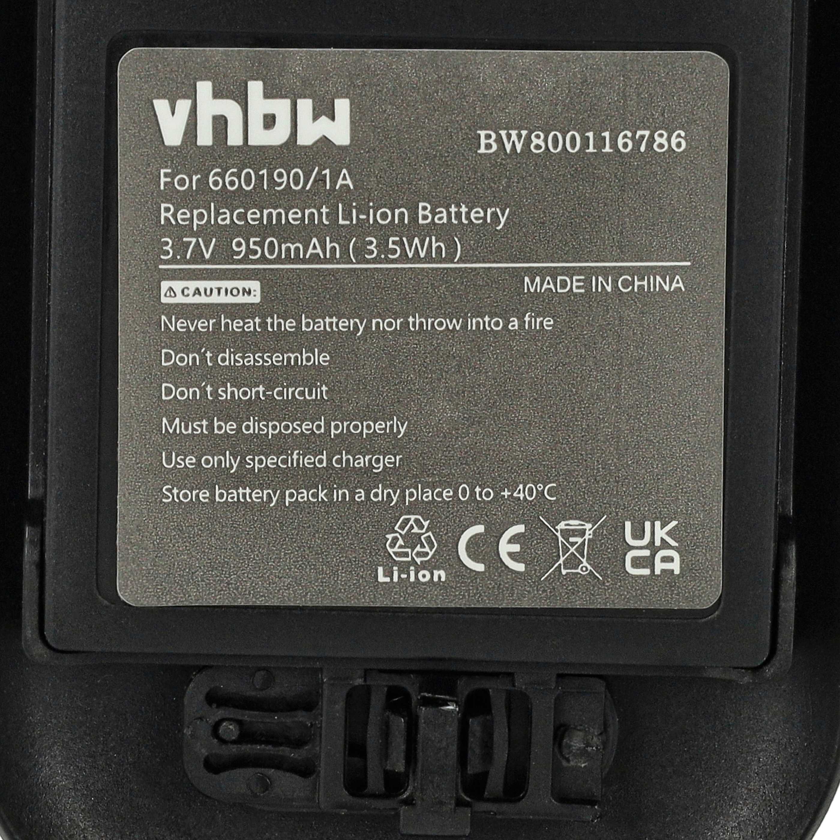 2x Batteries remplace Alcatel 3BN78404AA pour téléphone Ericsson - 930mAh 3,7V Li-ion