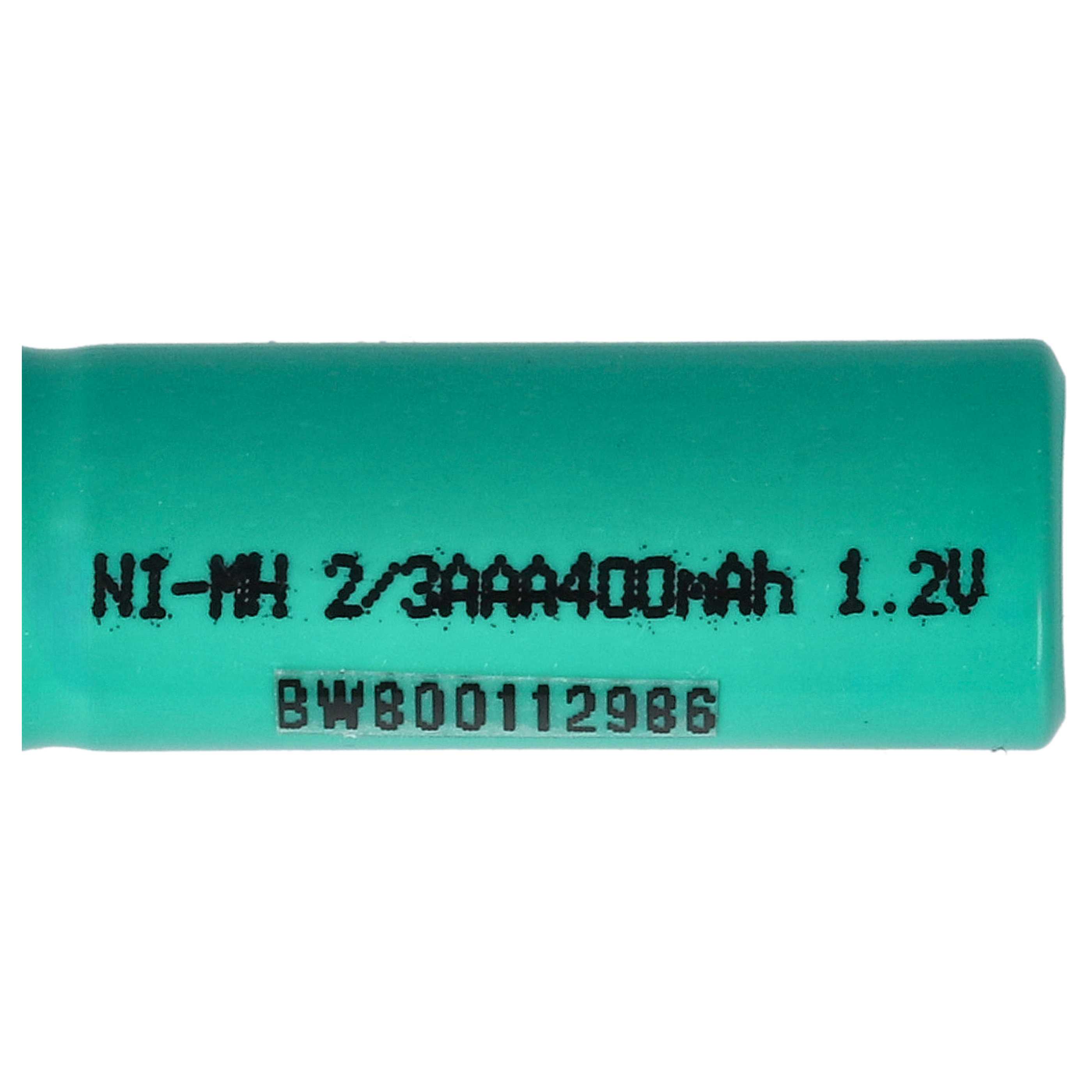 Raw Battery Cells (5 Piece) replaces 2/3AAA for Rechargeable Batteries - 400mAh 1.2V NiMH