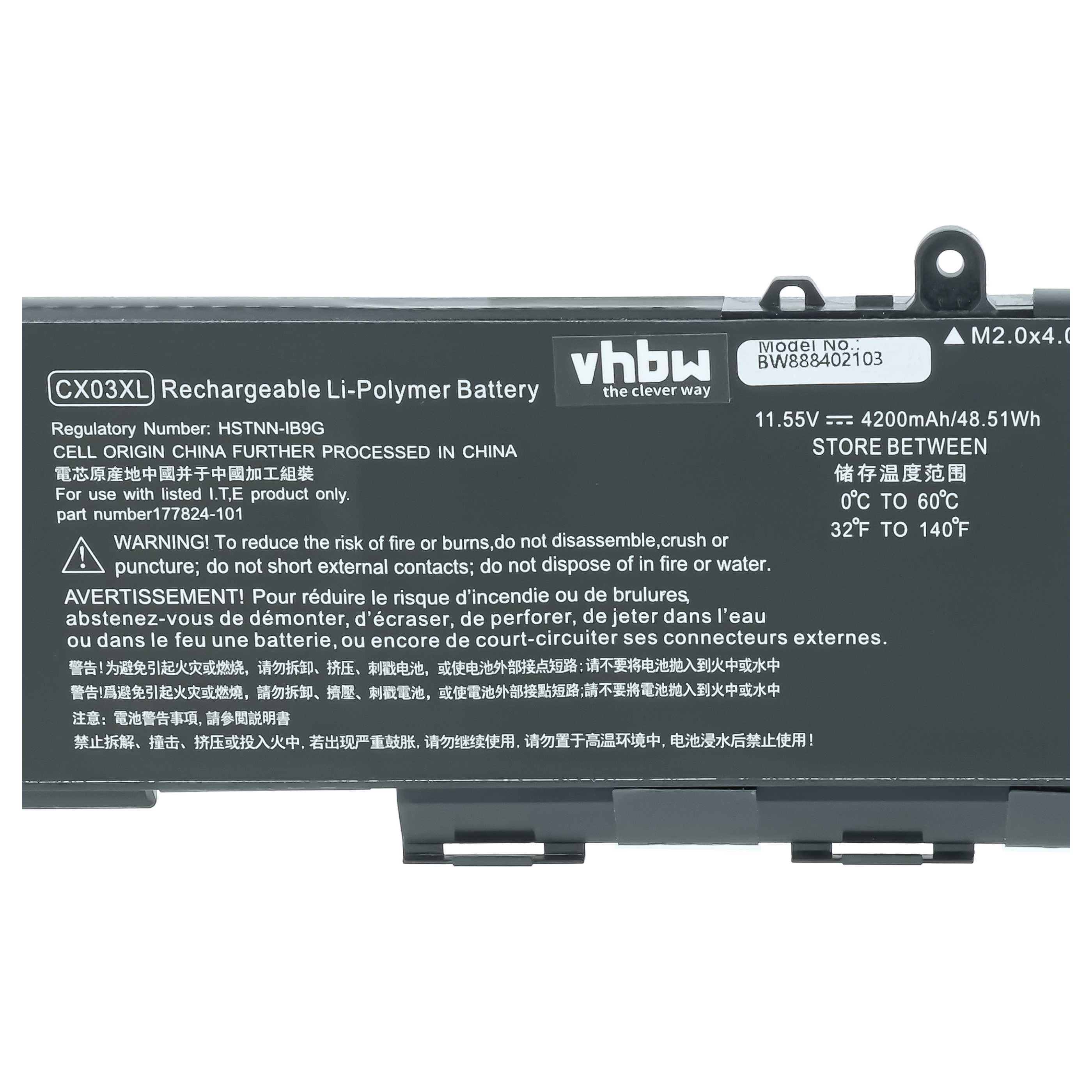 Akumulator do laptopa zamiennik HP CX03053XL, CX03XL, L77624-421, HSTNN-LB8R - 4200 mAh 11,55 V LiPo