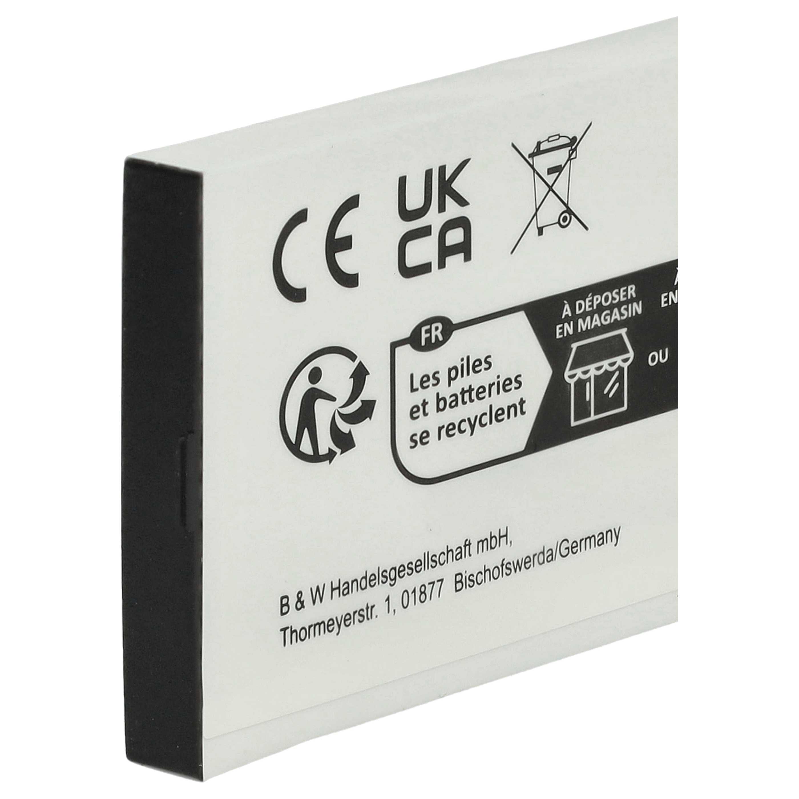 Games Console 2x Battery replaces Nintendo BT-M12, SAM-SPRBP, BAT-GBASP-1LI - 800 mAh 3.7 V Li-Ion