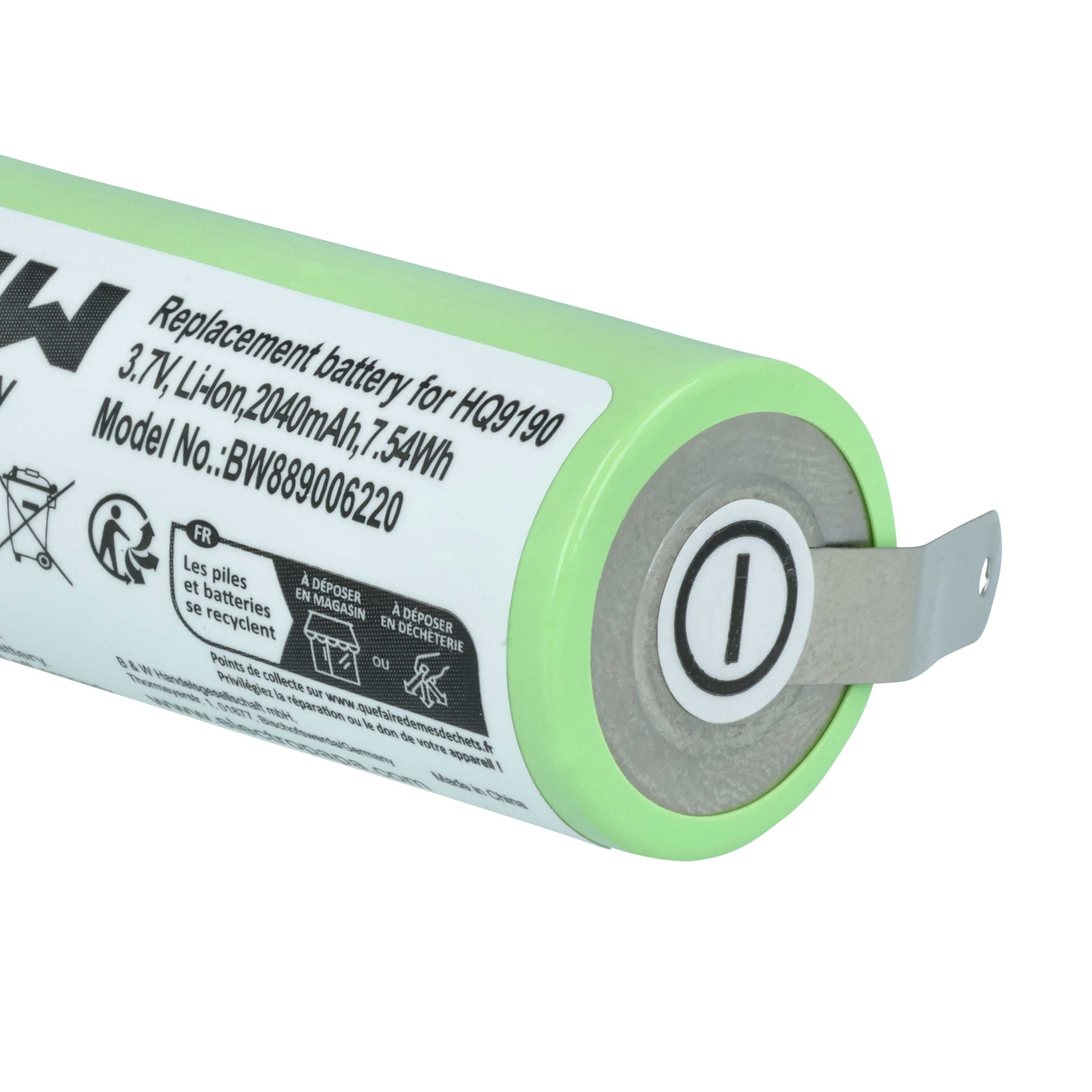 Akumulator do maszynki do strzyżenia zamiennik Philips 4222-036-06410, 036-11290 - 2040 mAh 3,7 V Li-Ion