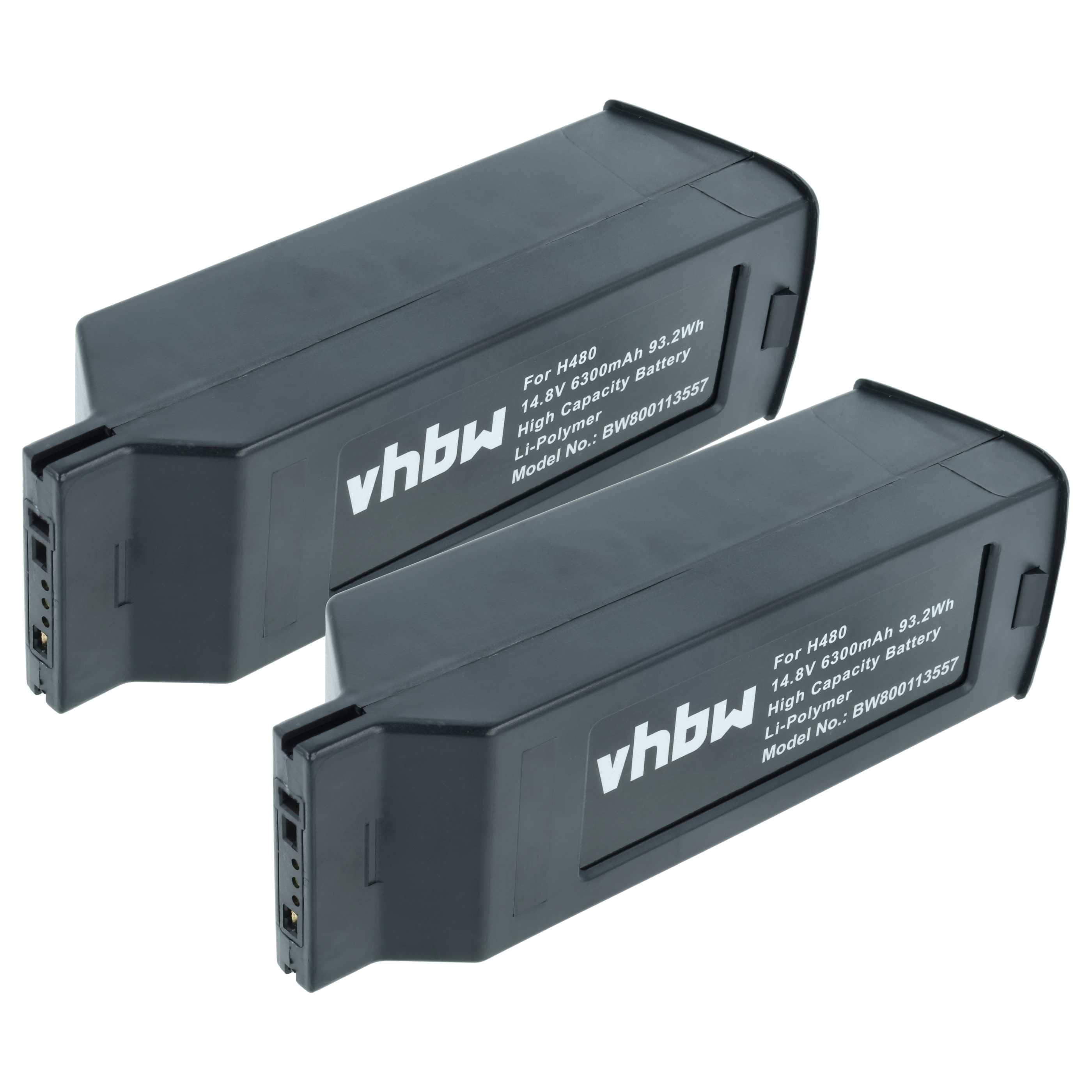 2x Batteries remplace Yuneec YUNH105, YUNTYH105 pour drone Yuneec- 6300mAh 14,8V Li-polymère