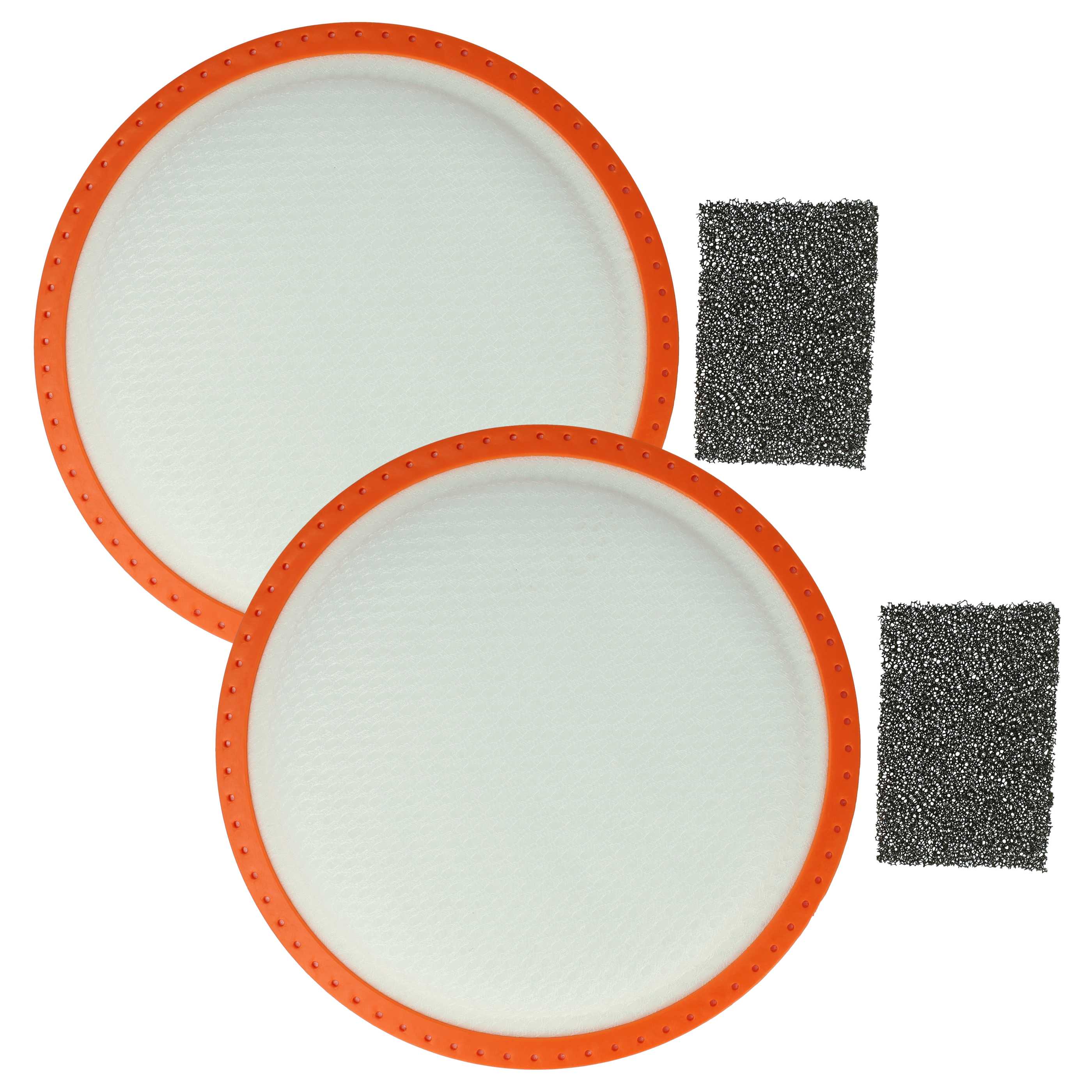 2x Filter Set replaces Dirt Devil 2288002 for Dirt Devil Vacuum Cleaner - Vacuum Cleaner Filter Set