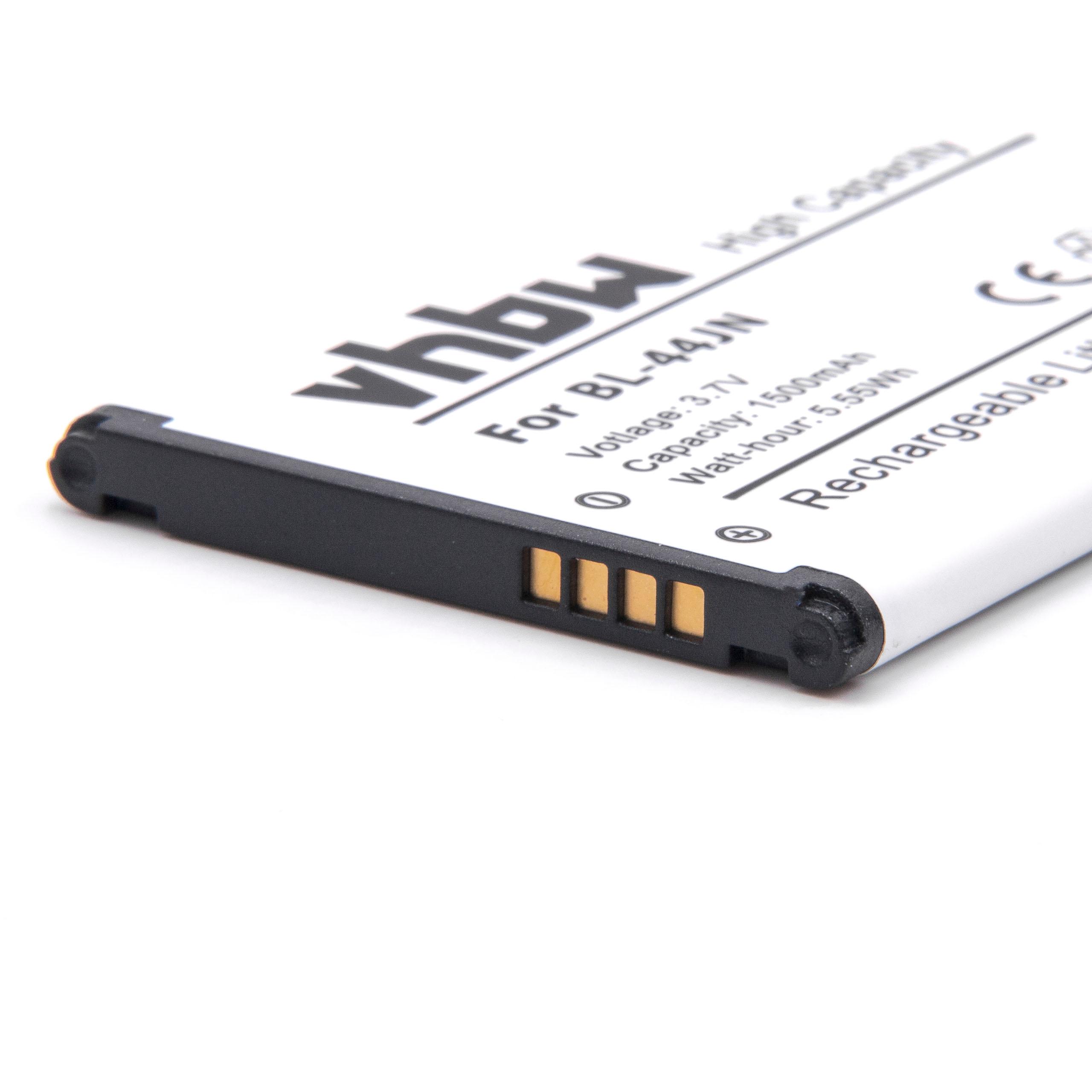 Mobile Phone Battery Replacement for EAC61679601, 1ICP5/44/65, BL-44JN - 1500 mAh 3.7 V Li-Ion