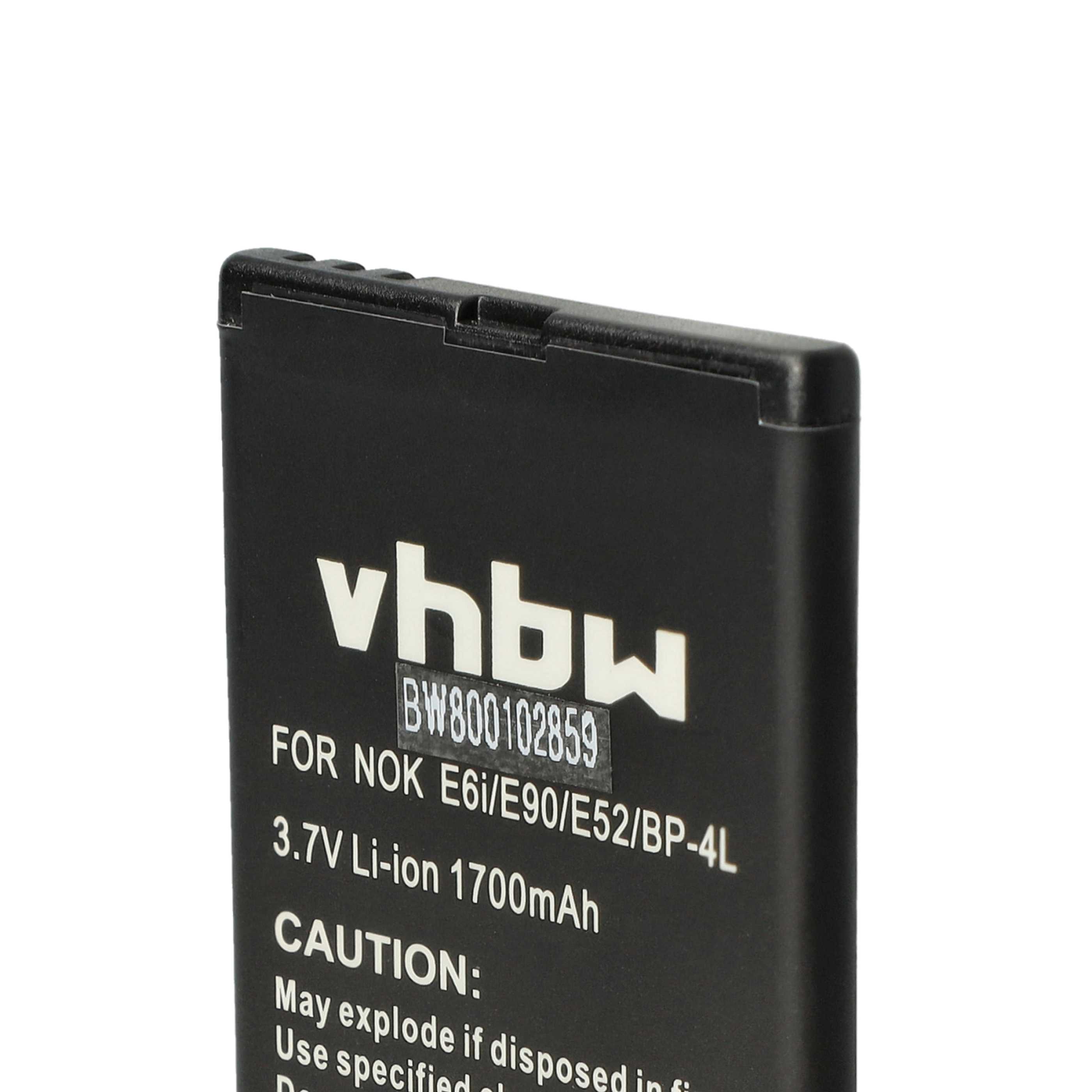 Batterie remplace Acer HH08P pour téléphone portable - 1700mAh, 3,7V, Li-ion