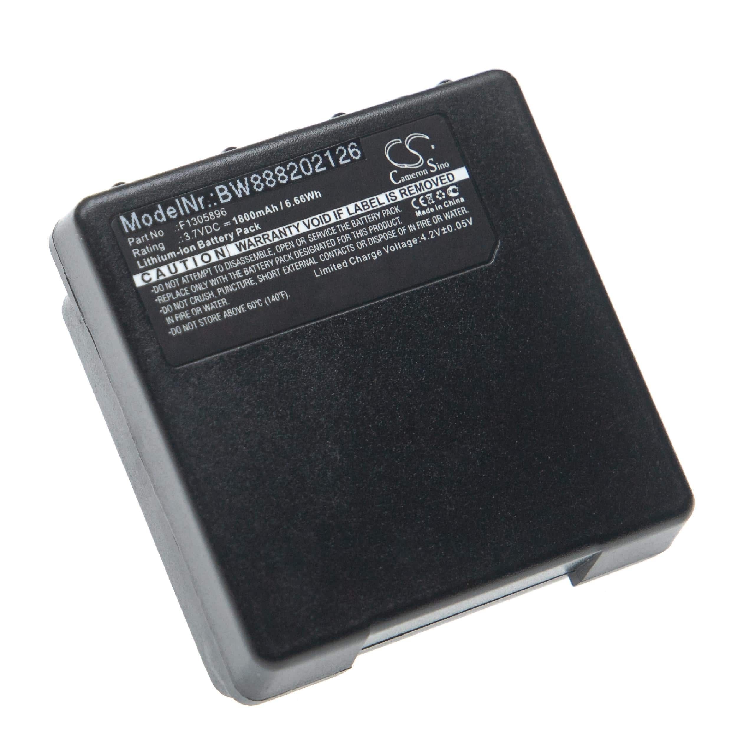 Industrial Remote Control Battery Replacement for JAY PWB, PYB, F1305896 - 1800mAh 3.7V Li-Ion