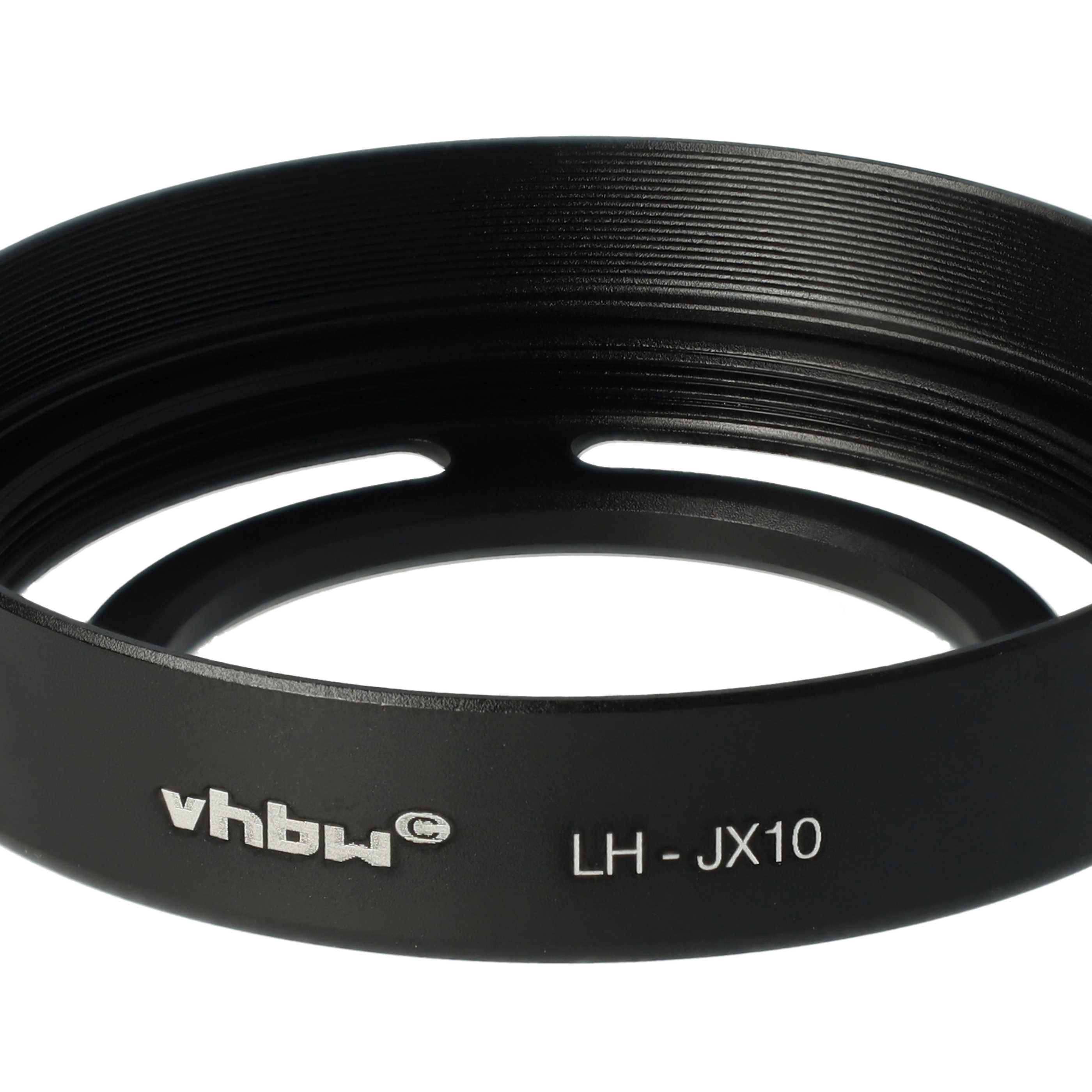 Lens Hood replaces Fuji Fujifilm LH-X10 for Fujifilm Lens with 52 mm Diameter, metal, black