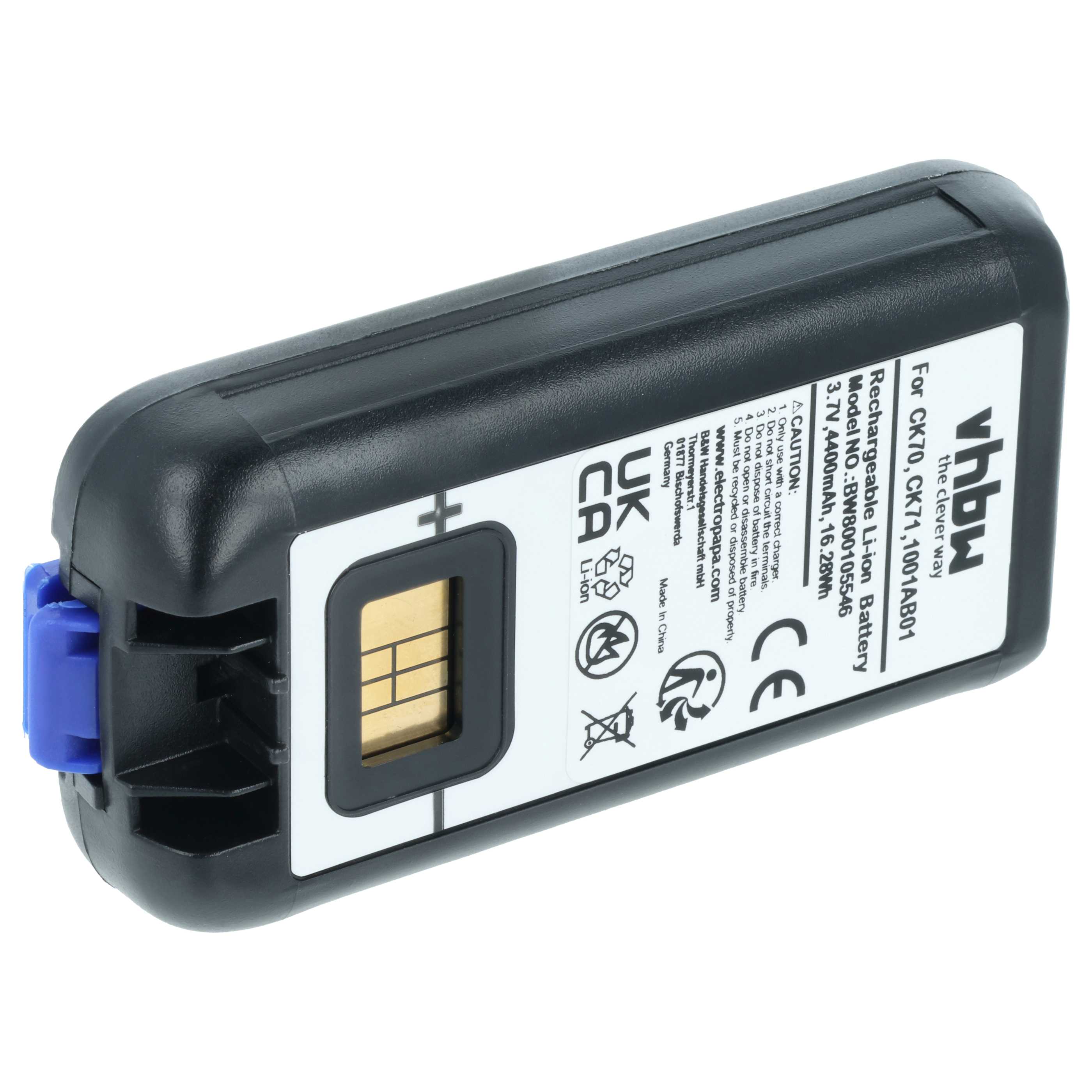 Mobile Computer Battery replaces Intermec 318-046-001, 1001AB02, AB18, 318-046-011, 1001AB01 - 4400mAh, 3.7V