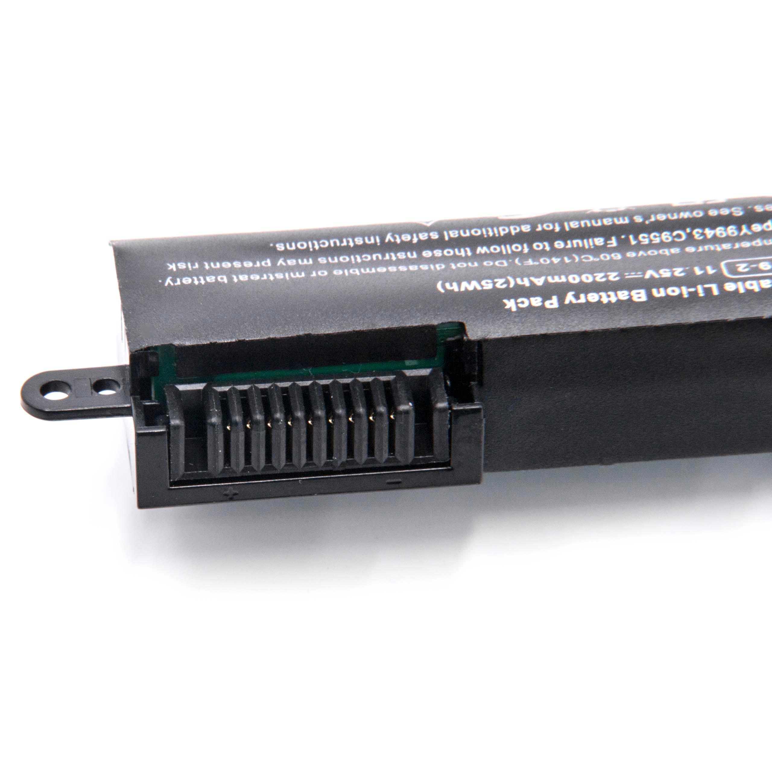 Batterie remplace Asus 0B110-00390000, 0B110-00390100 pour ordinateur portable - 2200mAh 11,25V Li-ion