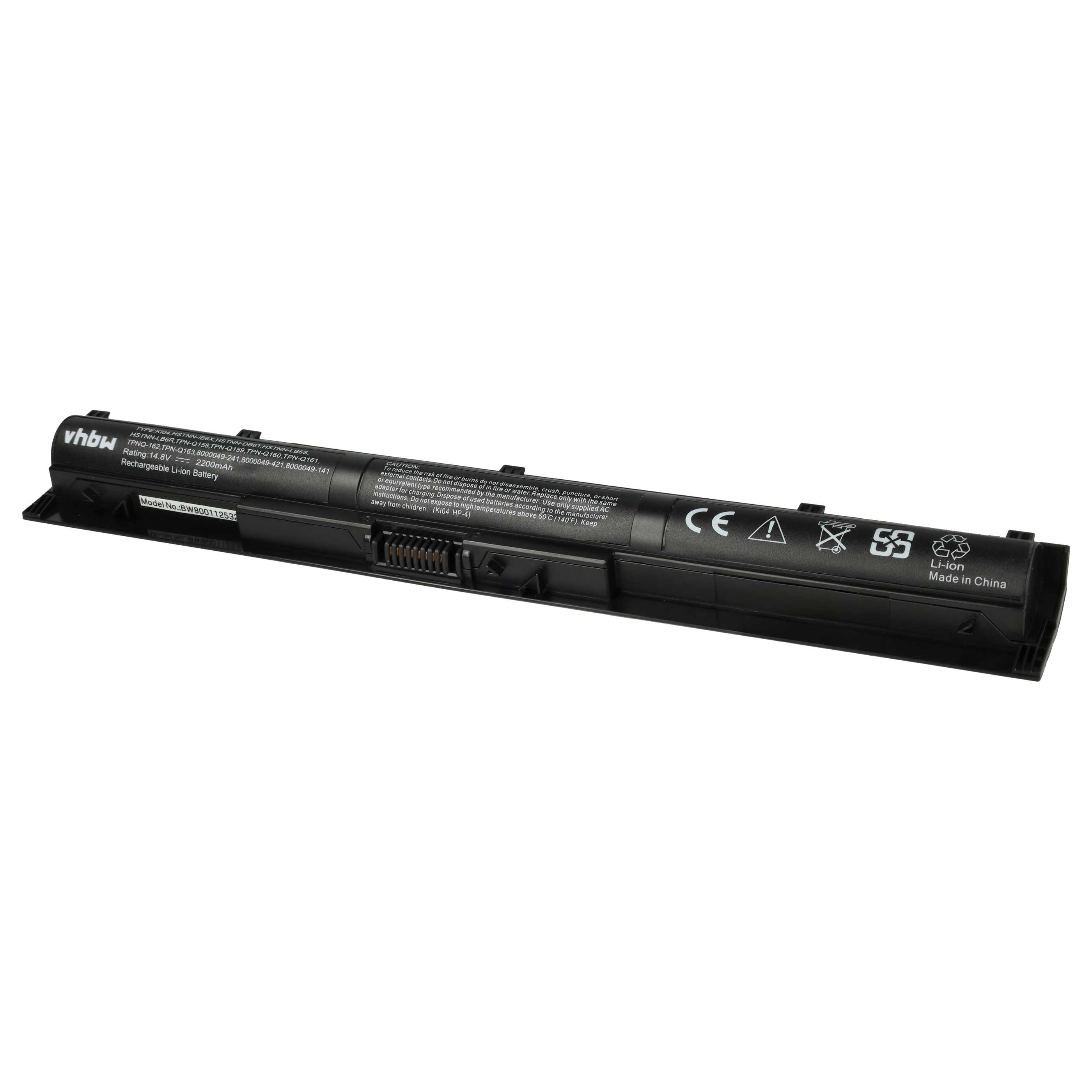 Akumulator do laptopa zamiennik HP 800049-001, 800049-241, HSTNN-DB6T - 2200 mAh 14,8 V Li-Ion, czarny