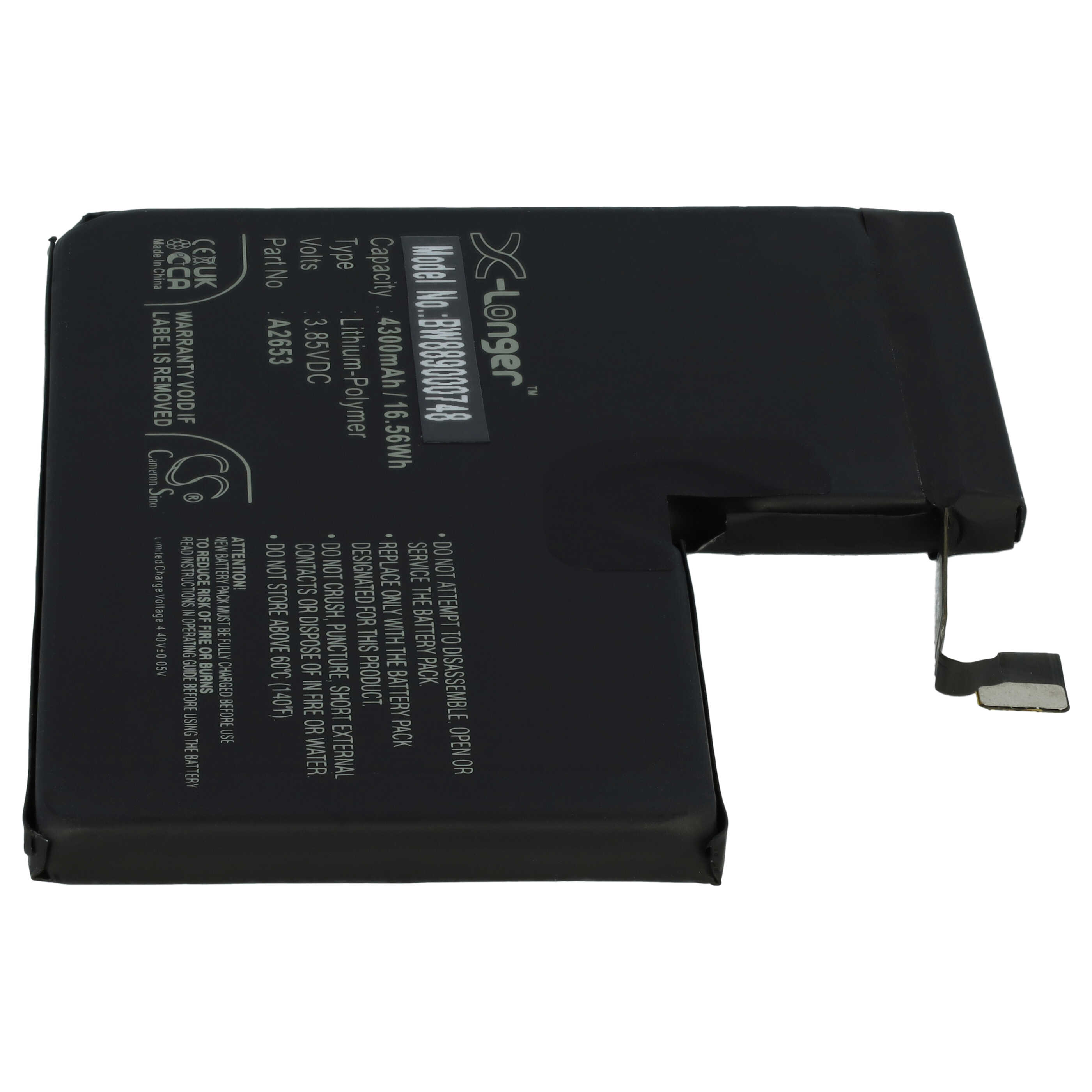 Akumulator bateria do telefonu smartfona zam. Apple A2653 - 4300mAh, 3,85V, LiPo