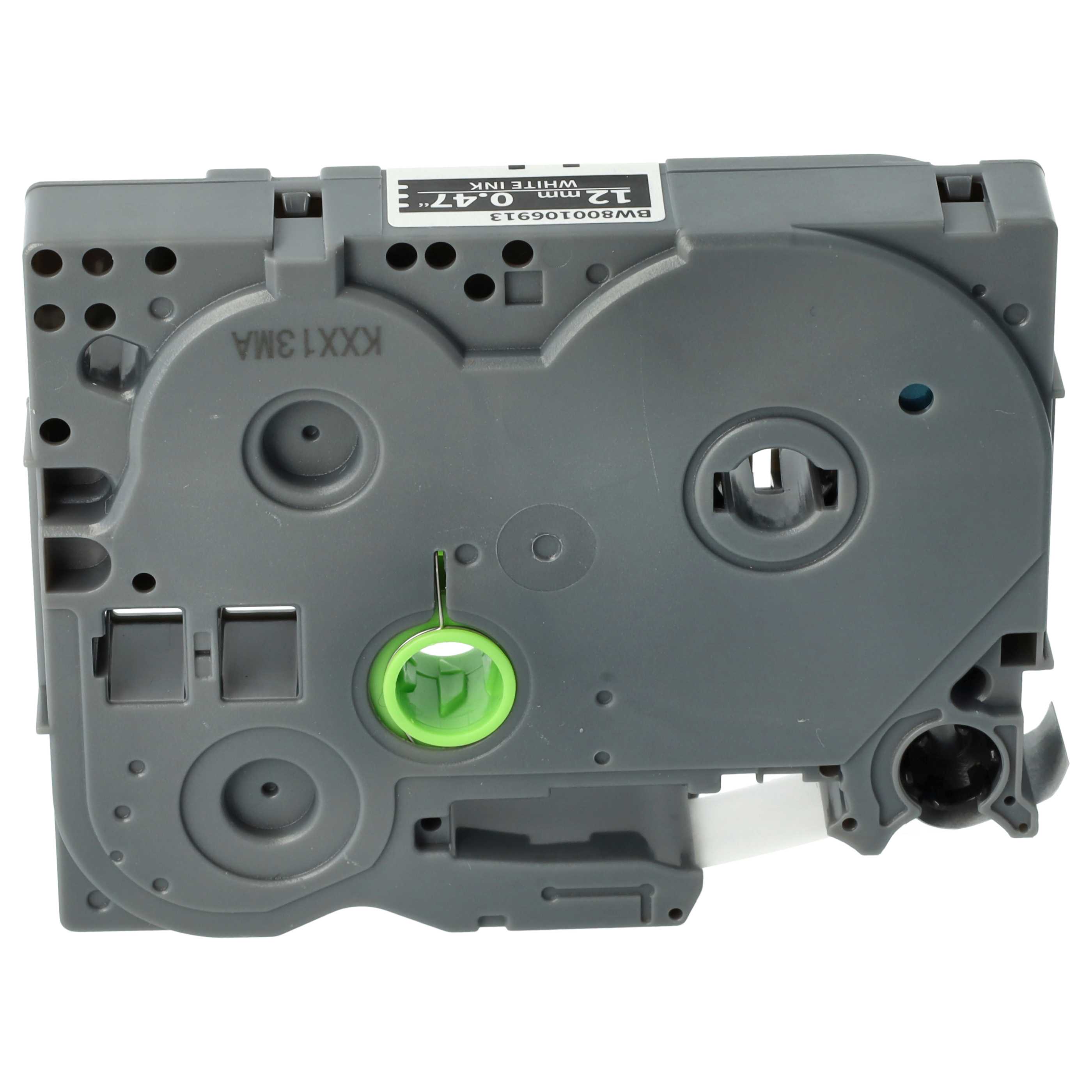 5x Label Tape replaces Brother TZE-335, TZ-335 - 12 mm White to Black