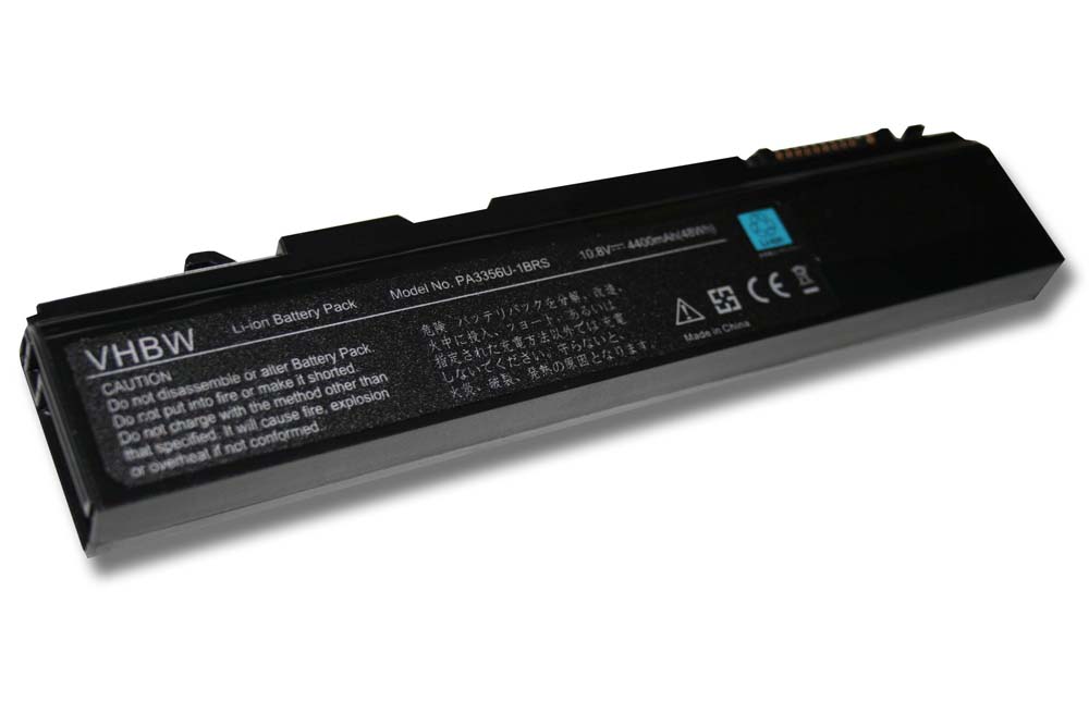 Batería reemplaza Toshiba A9-S9020V, PA3356U-1BAS para notebook Toshiba - 4400 mAh 10,8 V Li-Ion negro
