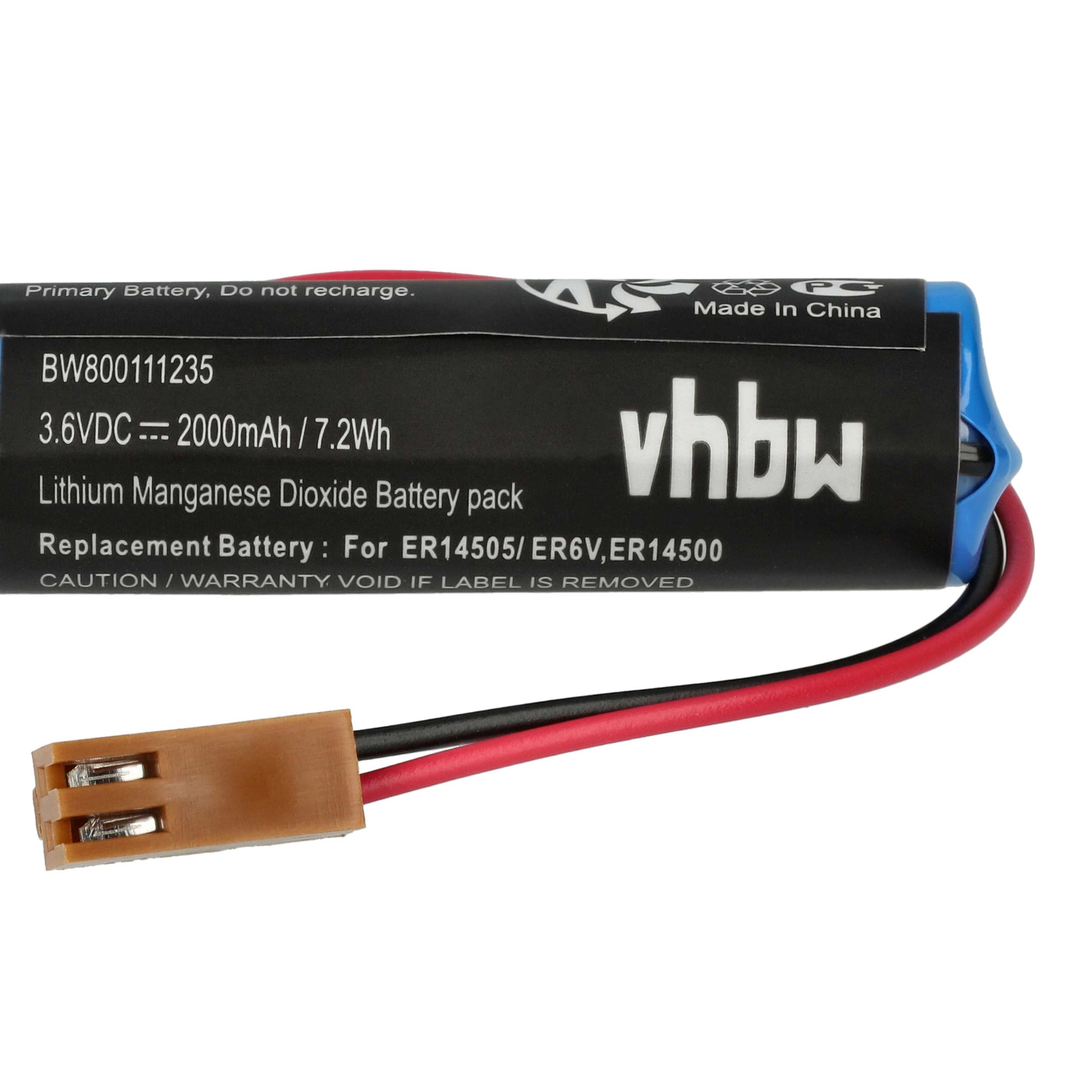Laser 10x Battery replaces Toshiba ER6V, ER14500 - 2000 mAh 3.6 V Li-MnO2