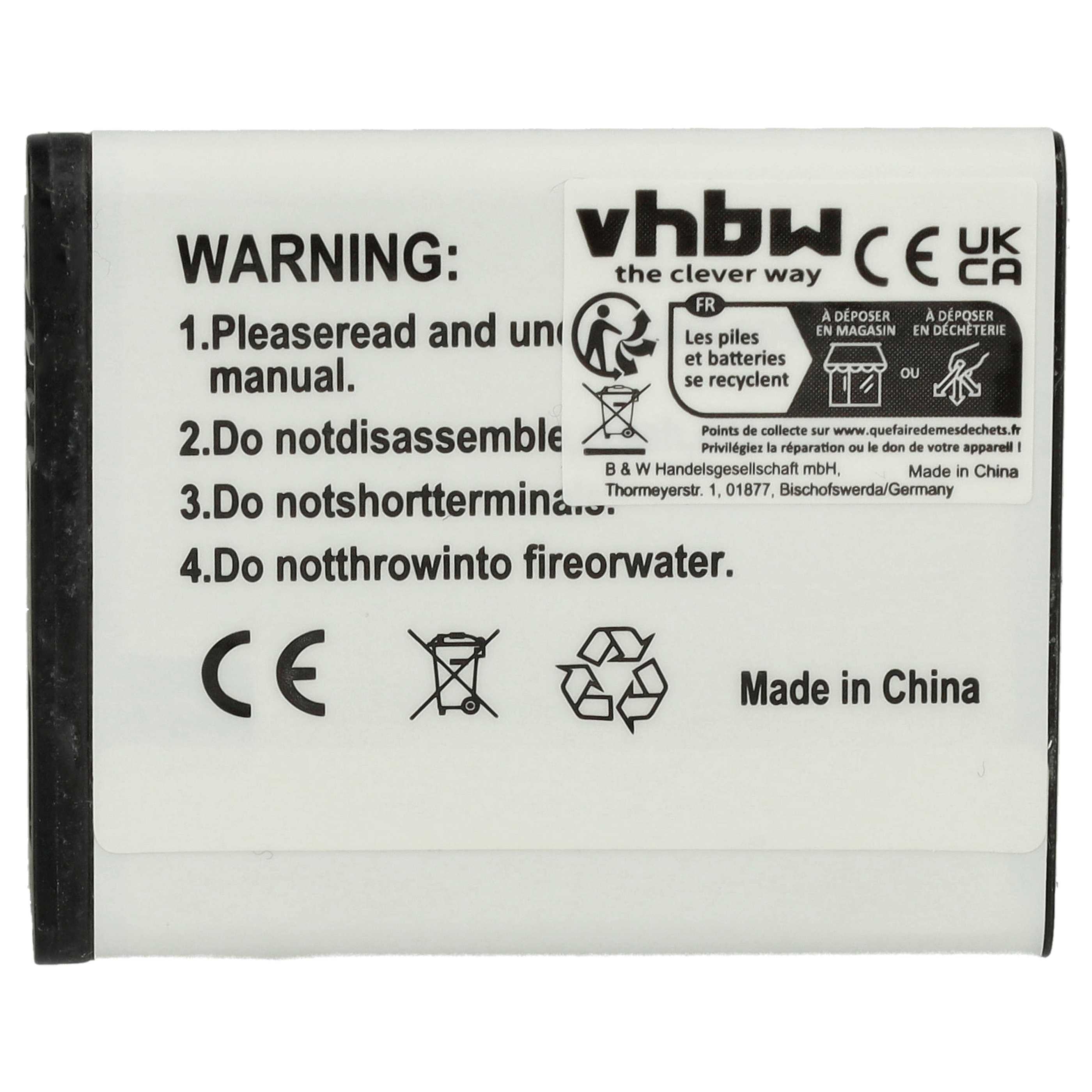 Akku als Ersatz für Samsung AB483640BU, AB483640BE - 700mAh 3,7V Li-Ion
