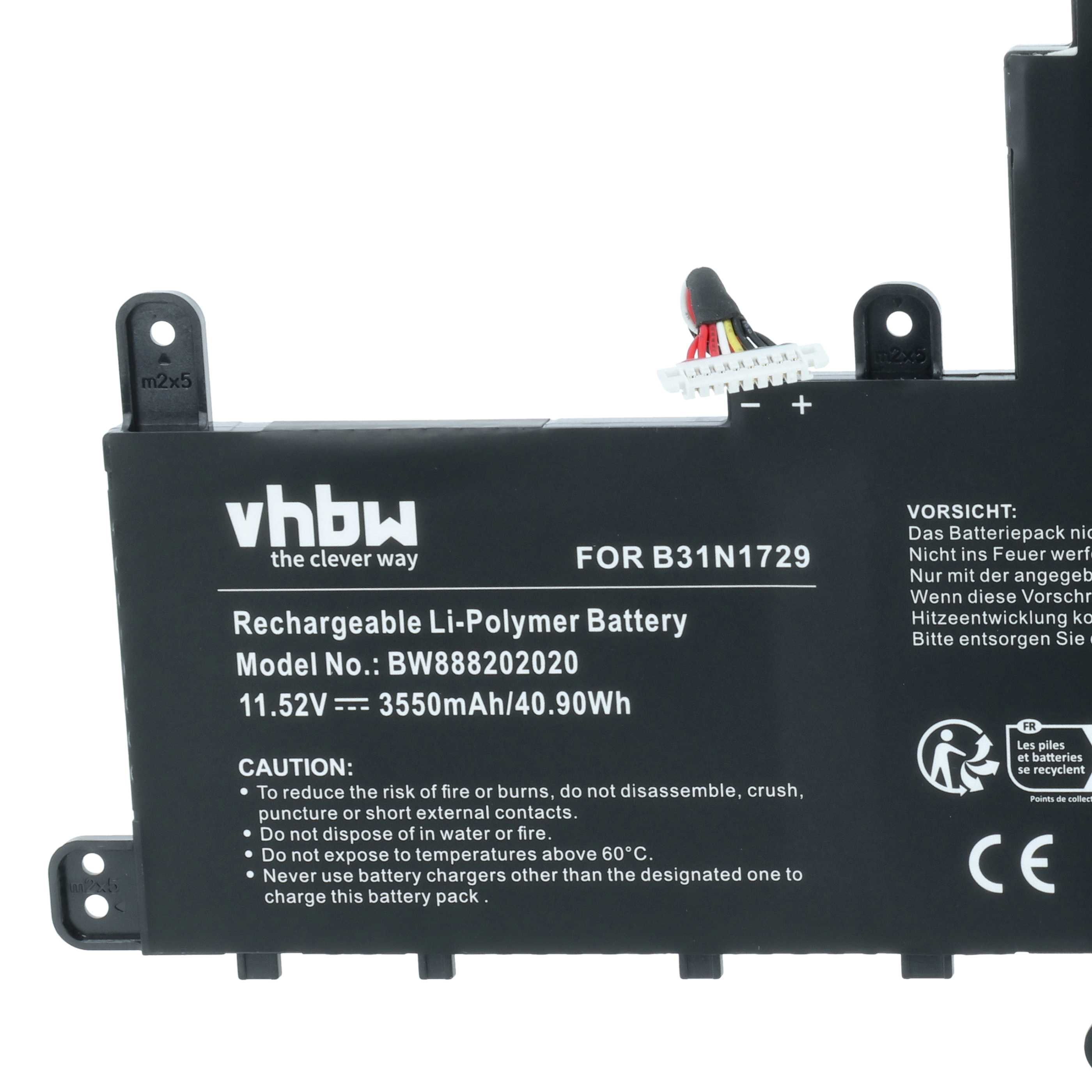 Batteria sostituisce Asus 0B200-02920000, B31N1729 per notebook - 3550mAh 11,52V Li-Ion