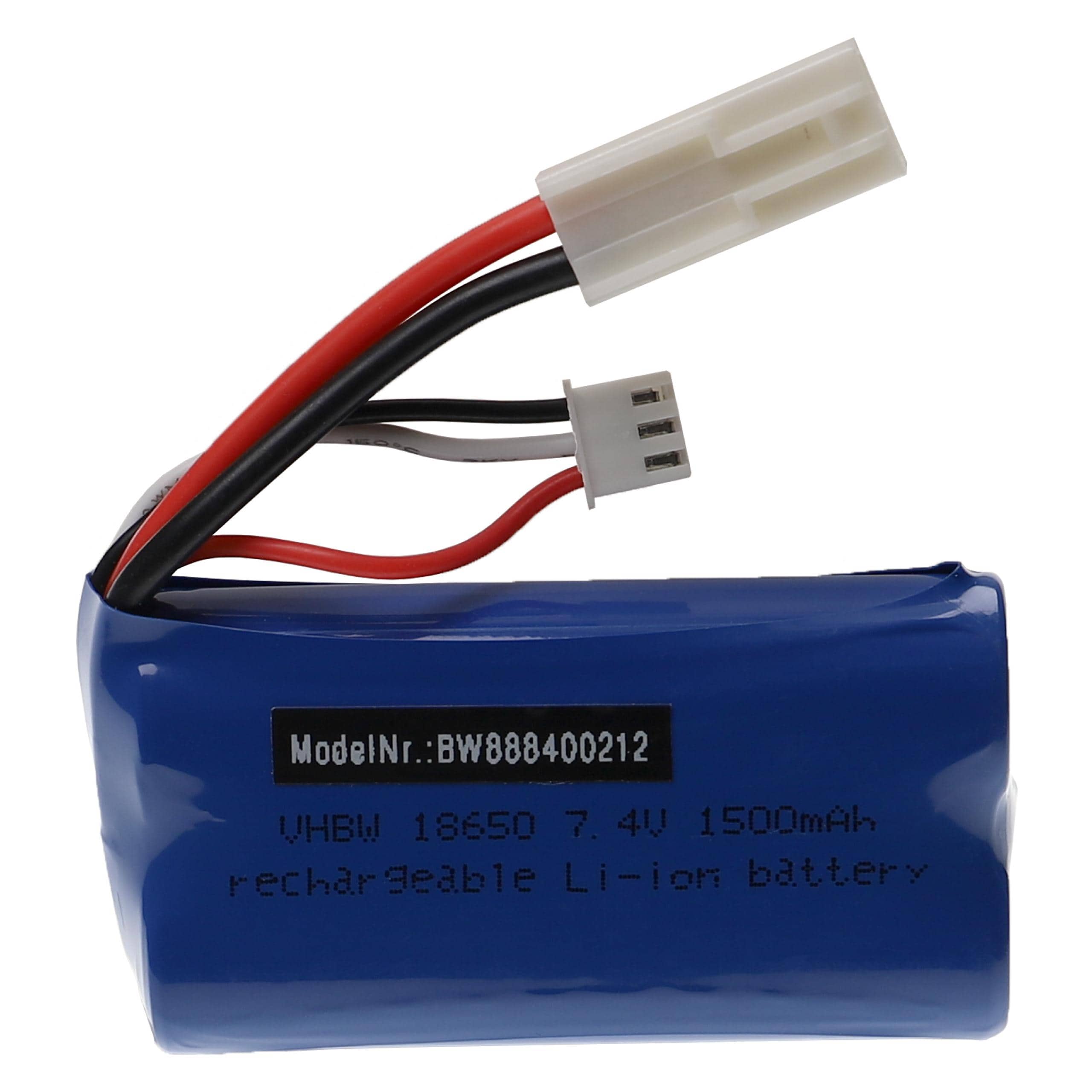 Batterie modèle radio-télécommandé - 1500mAh 7,4V Li-ion, EL-2P