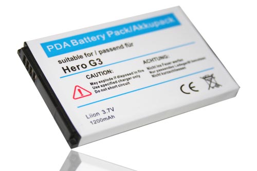 Batterie remplace HTC 35H00125-07M, 35H00121-05M, BA S380 pour téléphone portable - 1100mAh, 3,7V, Li-ion
