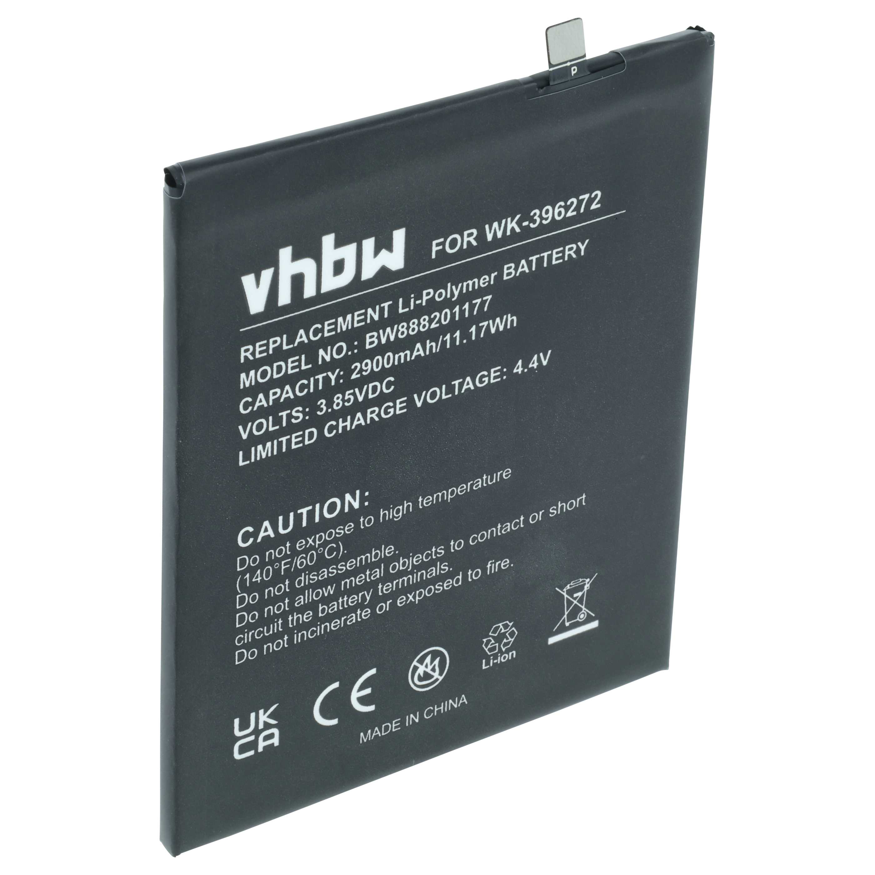 Akumulator do telefonu smartfona zamiennik Wiko BQ-5504, 396272, S104-AC8000-000 - 2900 mAh 3,85 V LiPo