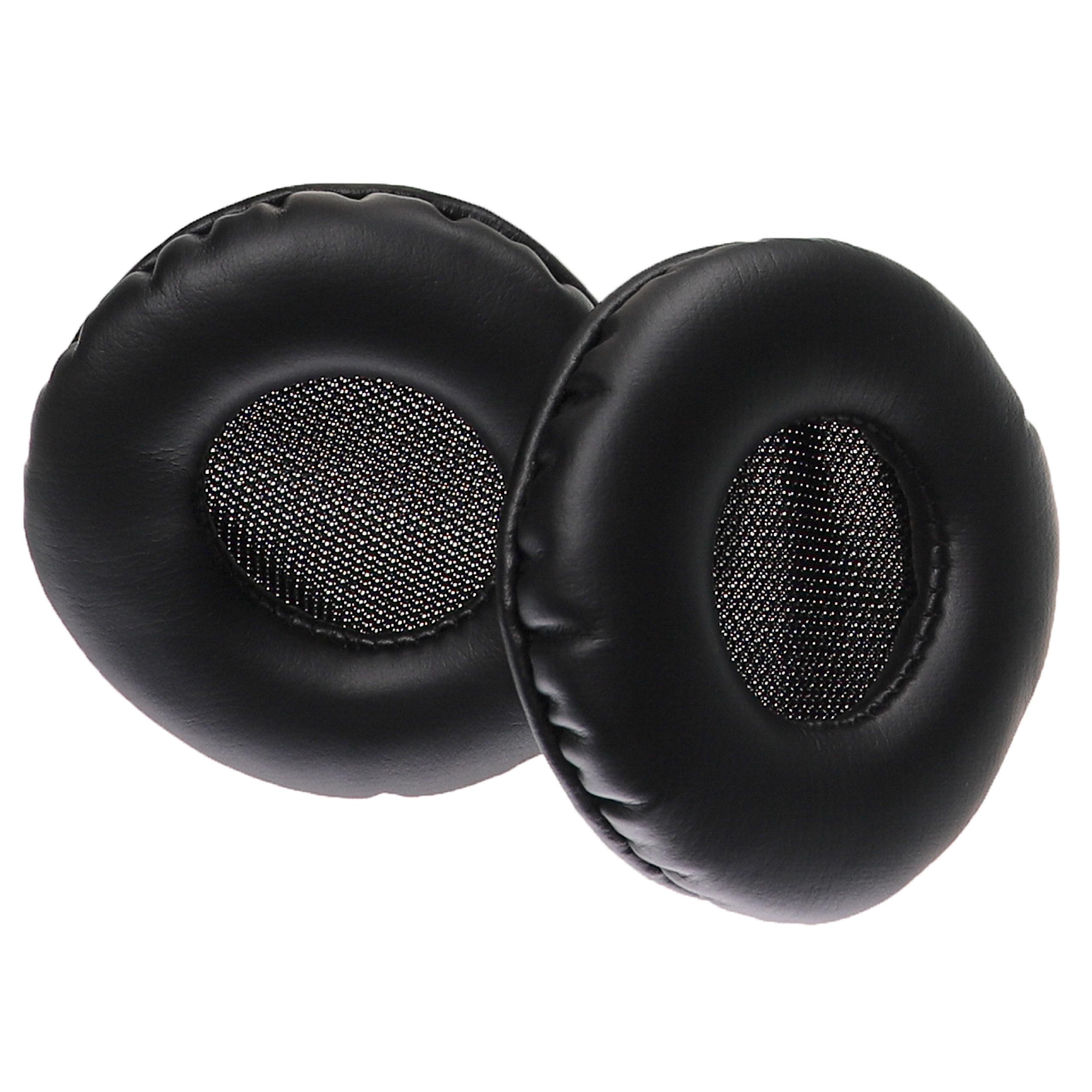 Ear Pads suitable for Sony MDR-V100 Headphones etc. - silicone, 36 mm thick