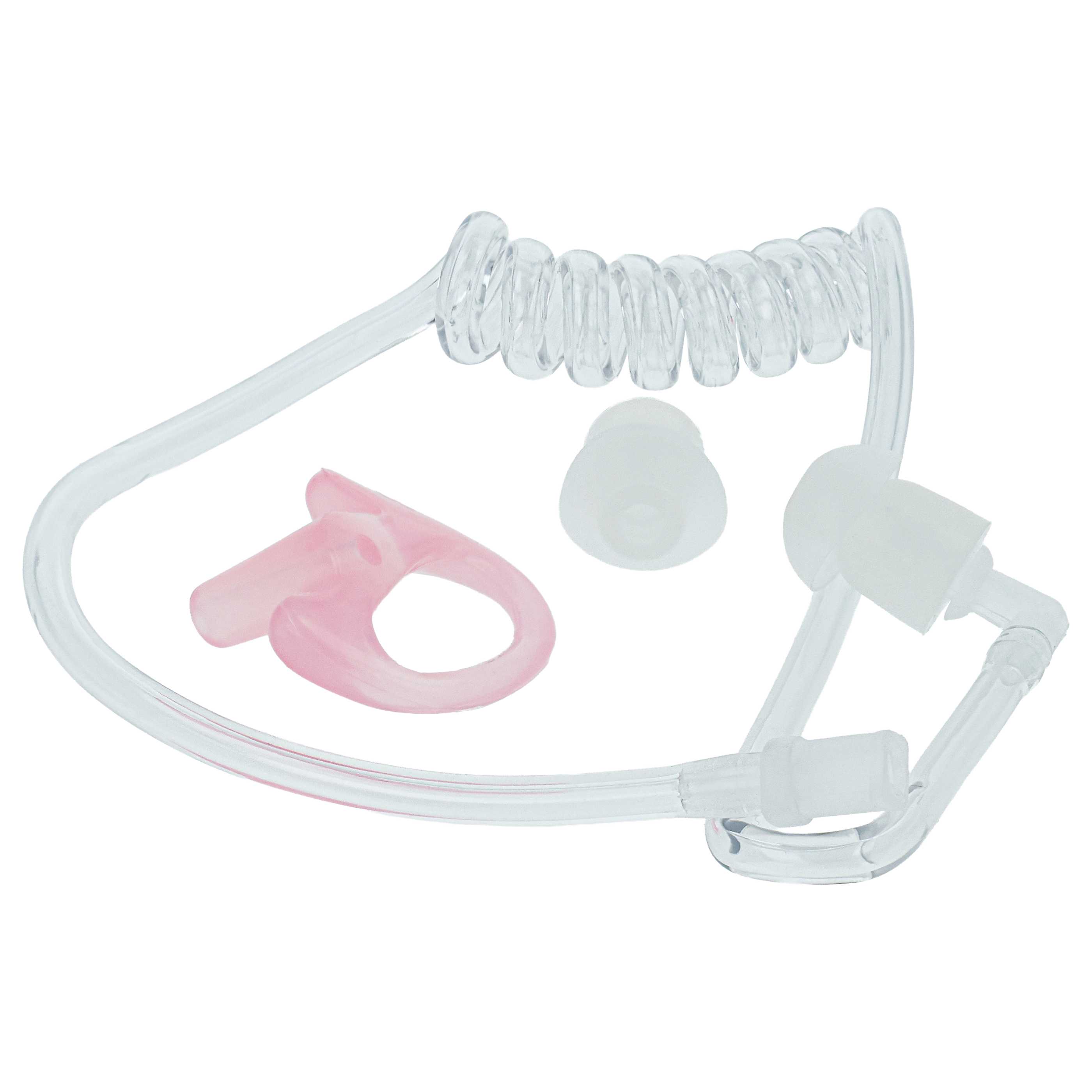 10x Sound Tube suitable for Headset - Incl. 20x ear plug, 10x ear piece M, Ear Piece M (Left), Transparent