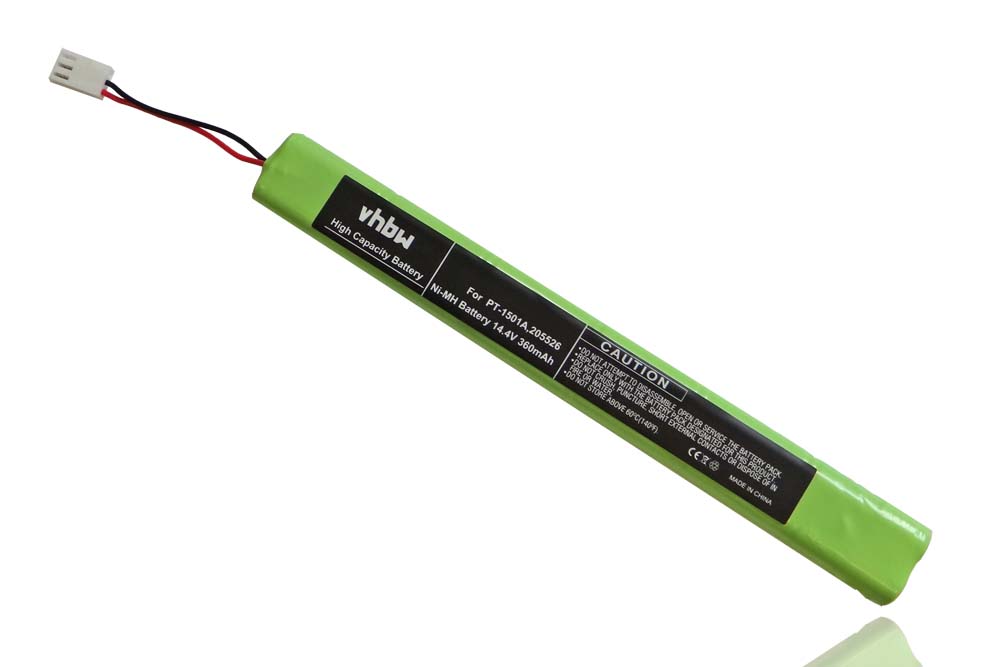 Batterie remplace Brother 205526, PA-BT500, PJ-4844A, PA-BT-300, LB4707001 pour imprimante - 360mAh 14,4V NiMH