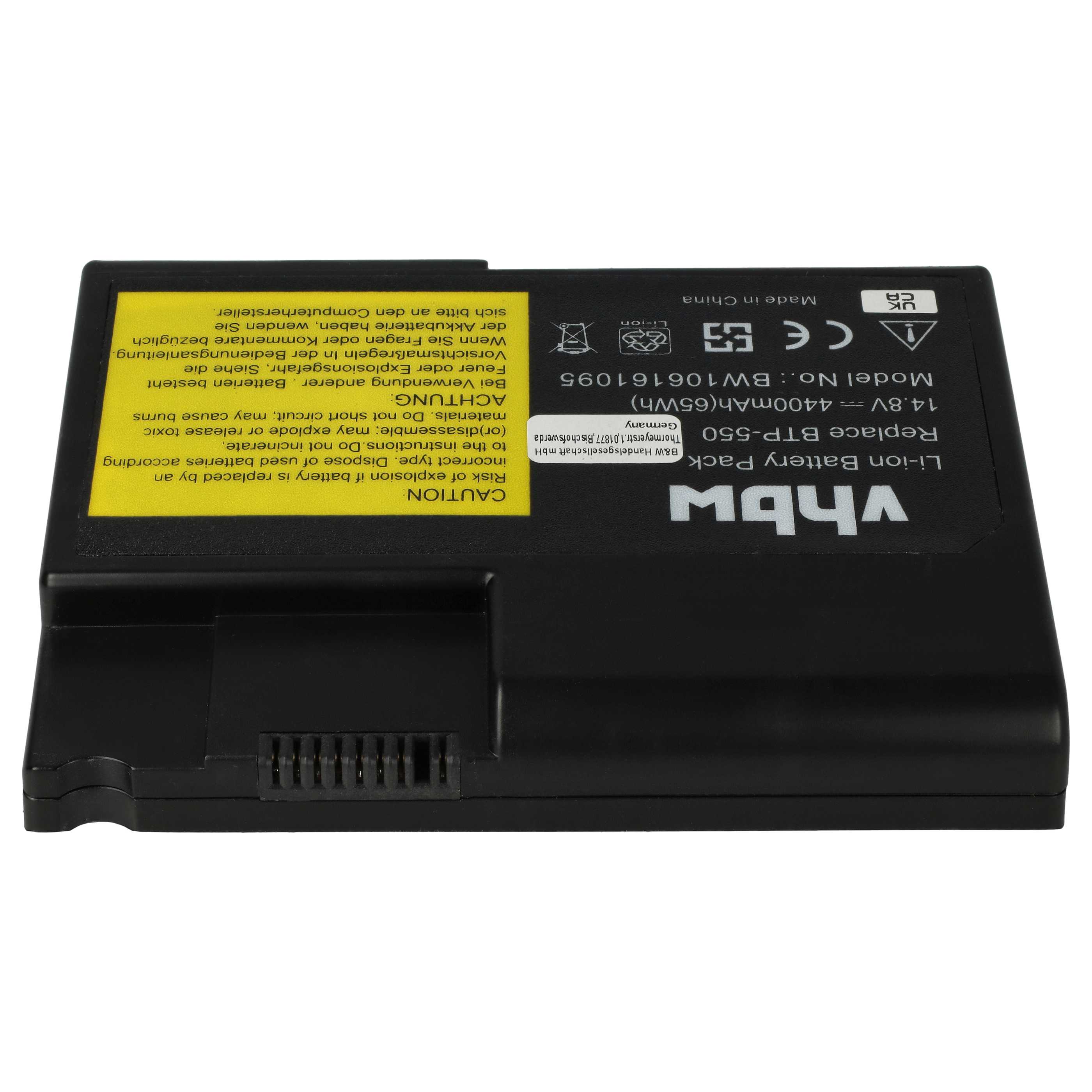 Akumulator do laptopa zamiennik BAT-30N, BAT30N3L, BT.A0101.001, BT.A0101.002 - 4400 mAh 14,8 V Li-Ion, czarny