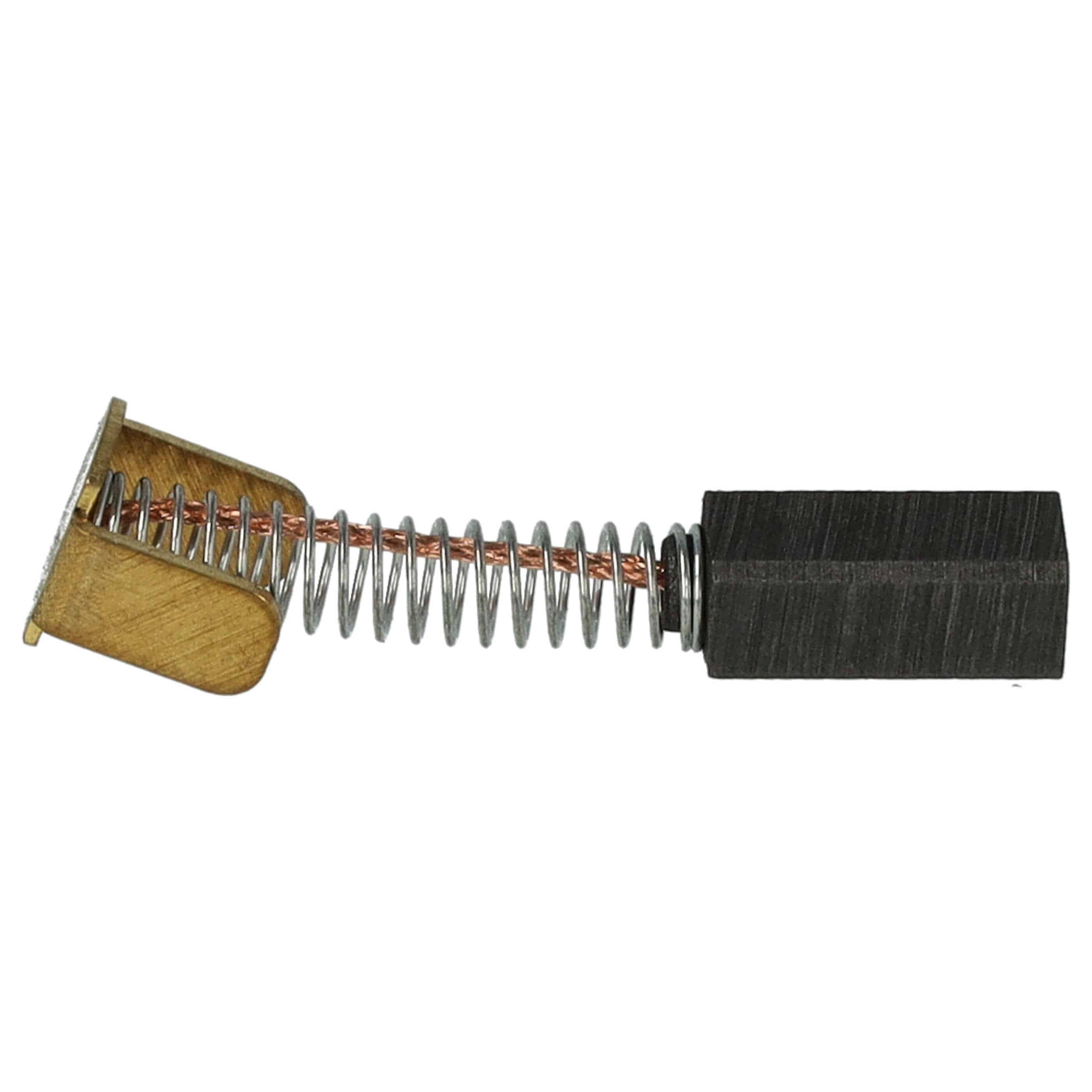 2x Carbon Brush as Replacement for Hitachi / Hikoki 999045 Electric Power Tools + Spring, 10 x 4.3 x 4mm