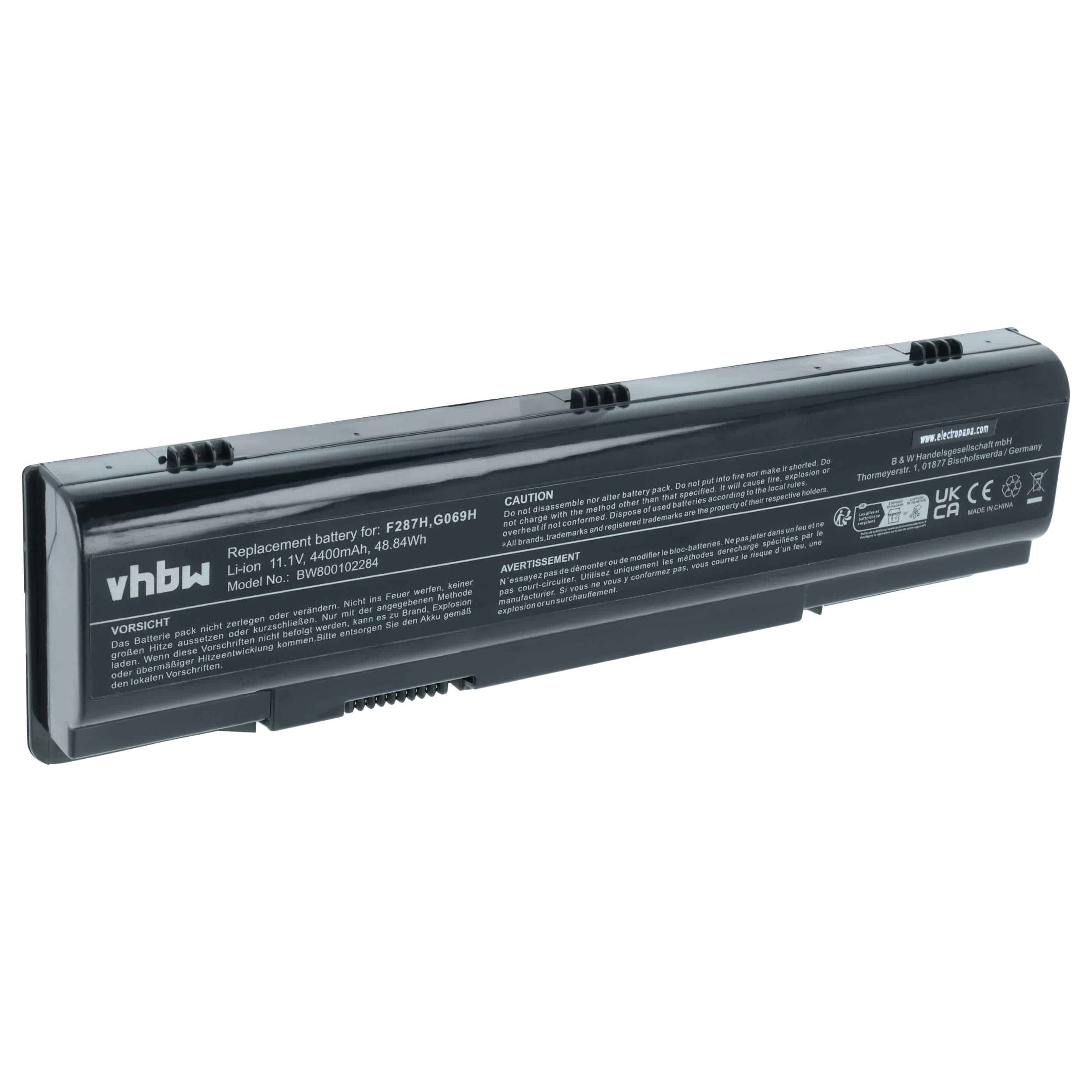 Akumulator do laptopa zamiennik Dell 451-10673, F286H, 312-0818, F287F, F287H - 4400 mAh 11,1 V Li-Ion, czarny