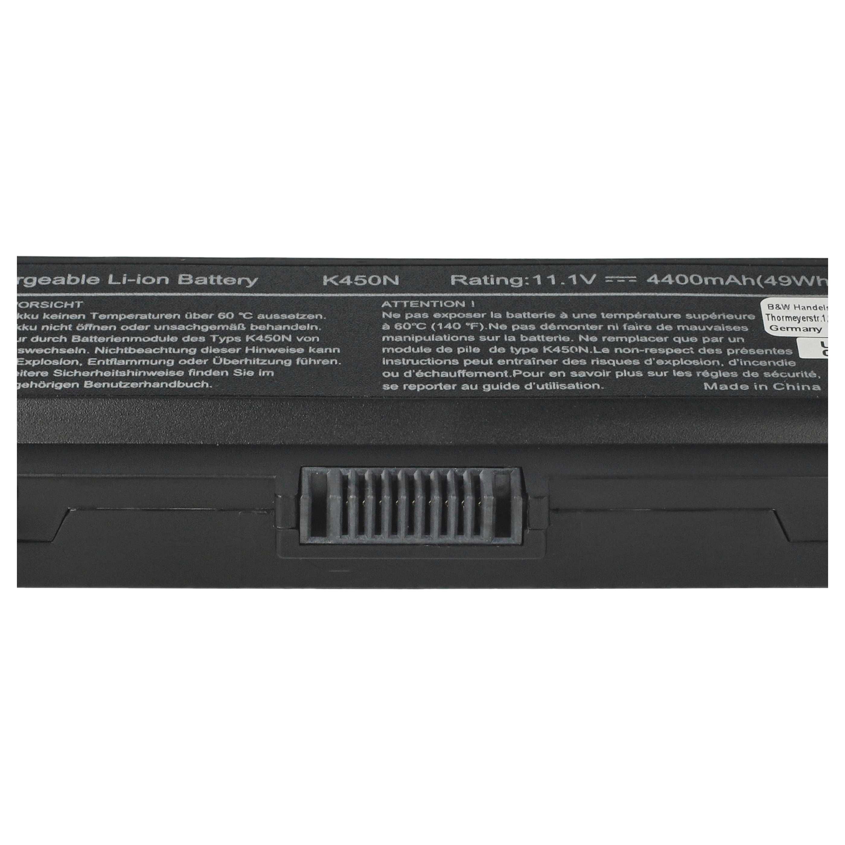 Akumulator do laptopa zamiennik Dell 0GW252, 0F965N, 0F972N, 312-0566 - 4400 mAh 11,1 V Li-Ion, czarny
