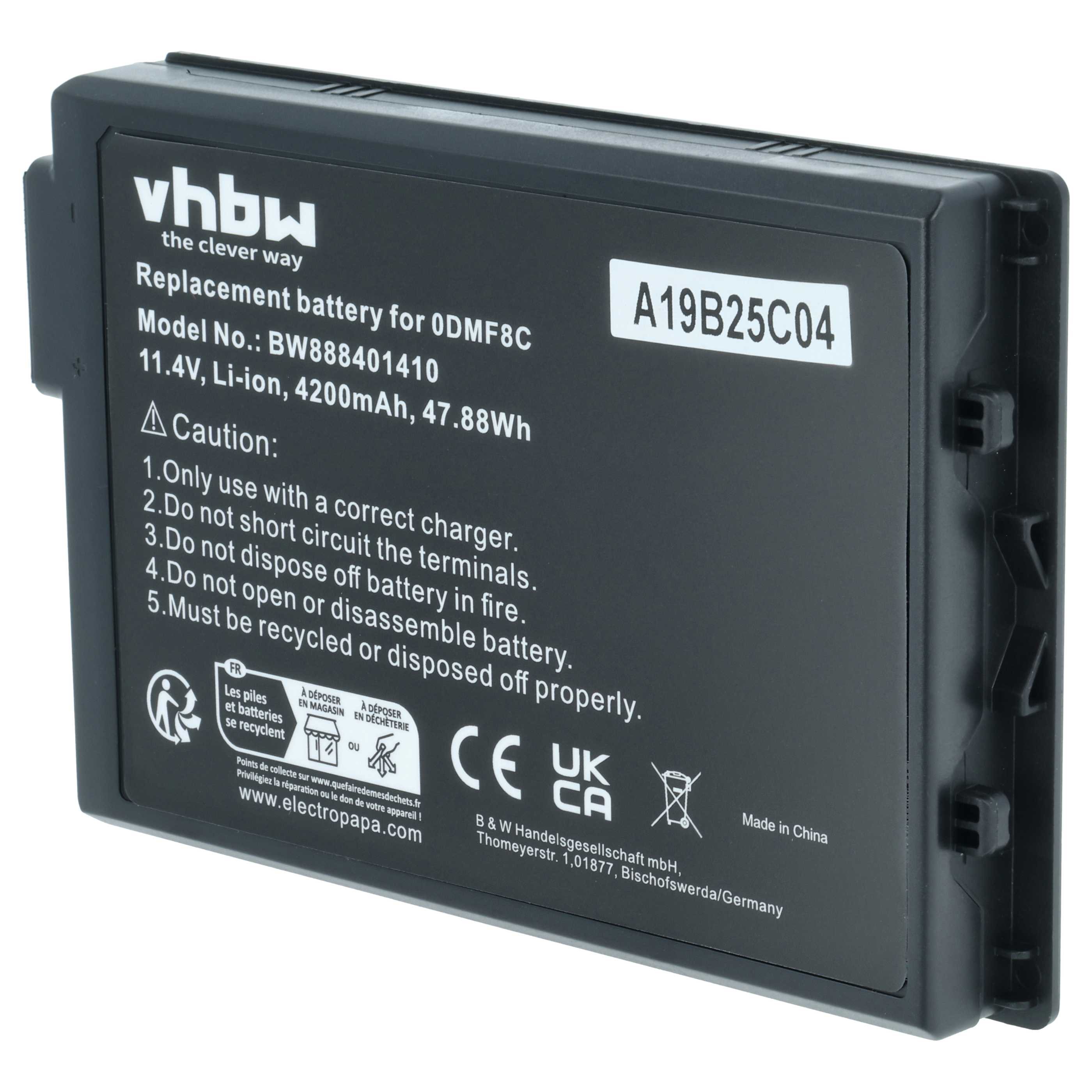 Akumulator do laptopa zamiennik Dell P86G001, P85G, P85G001, 7WNW1, DMF8C, 0DMF8C - 4200 mAh 11,4 V Li-Ion
