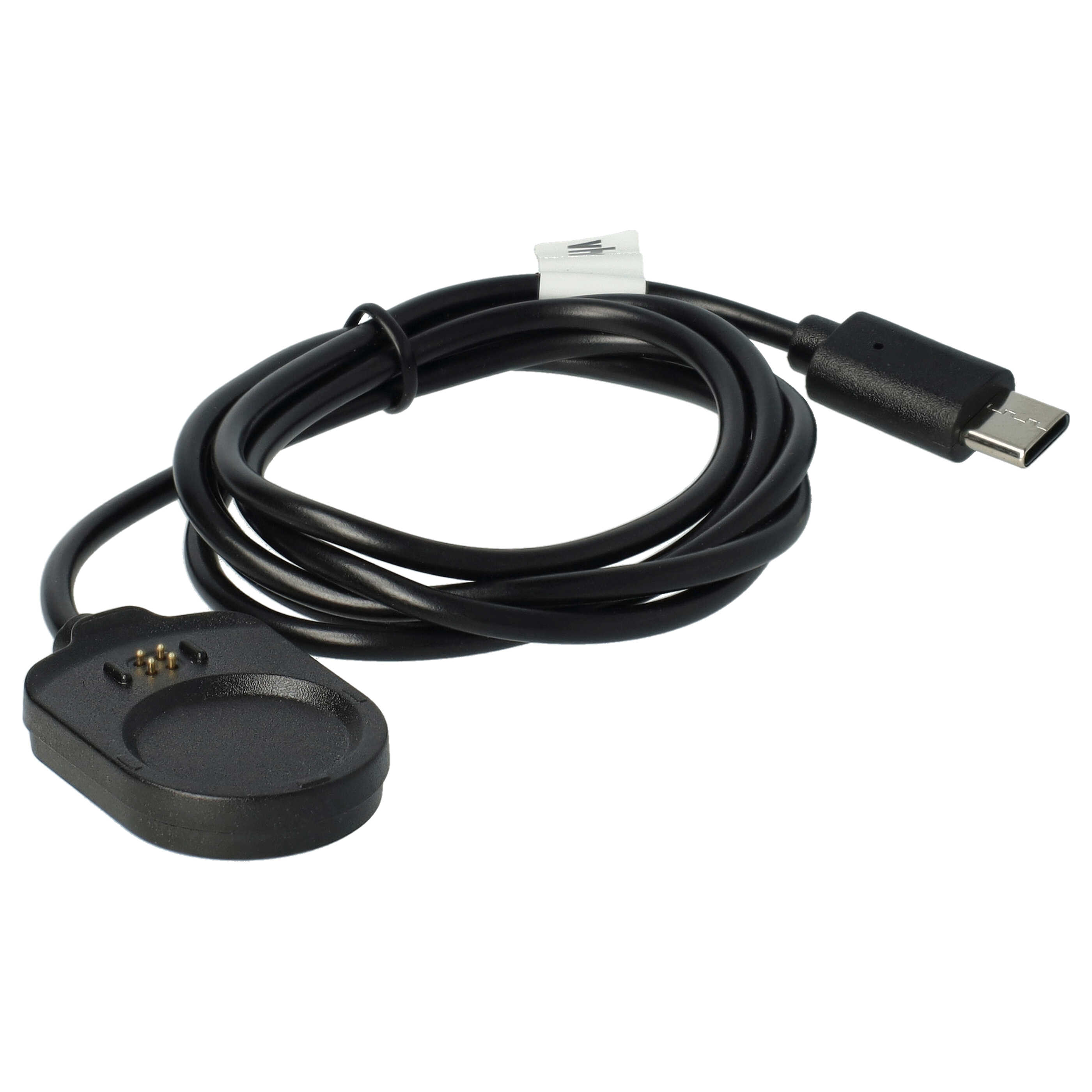 Cable de carga USB reemplaza Garmin 010-13225-14 para smartwatch Garmin - negro 100 cm
