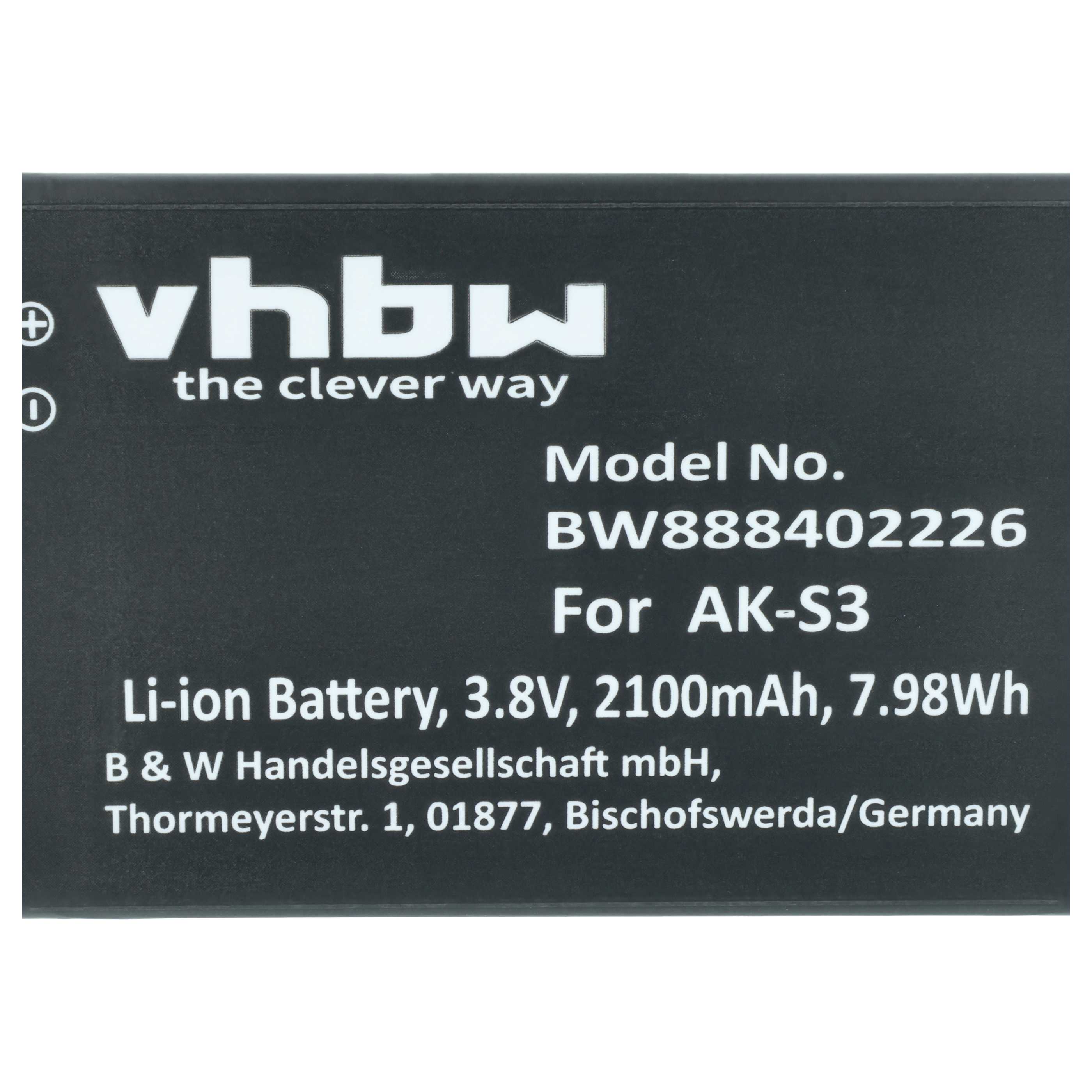 Akumulator do telefonu dla seniora zamiennik Emporia AK-S3 - 2100 mAh 3,8 V LiPo