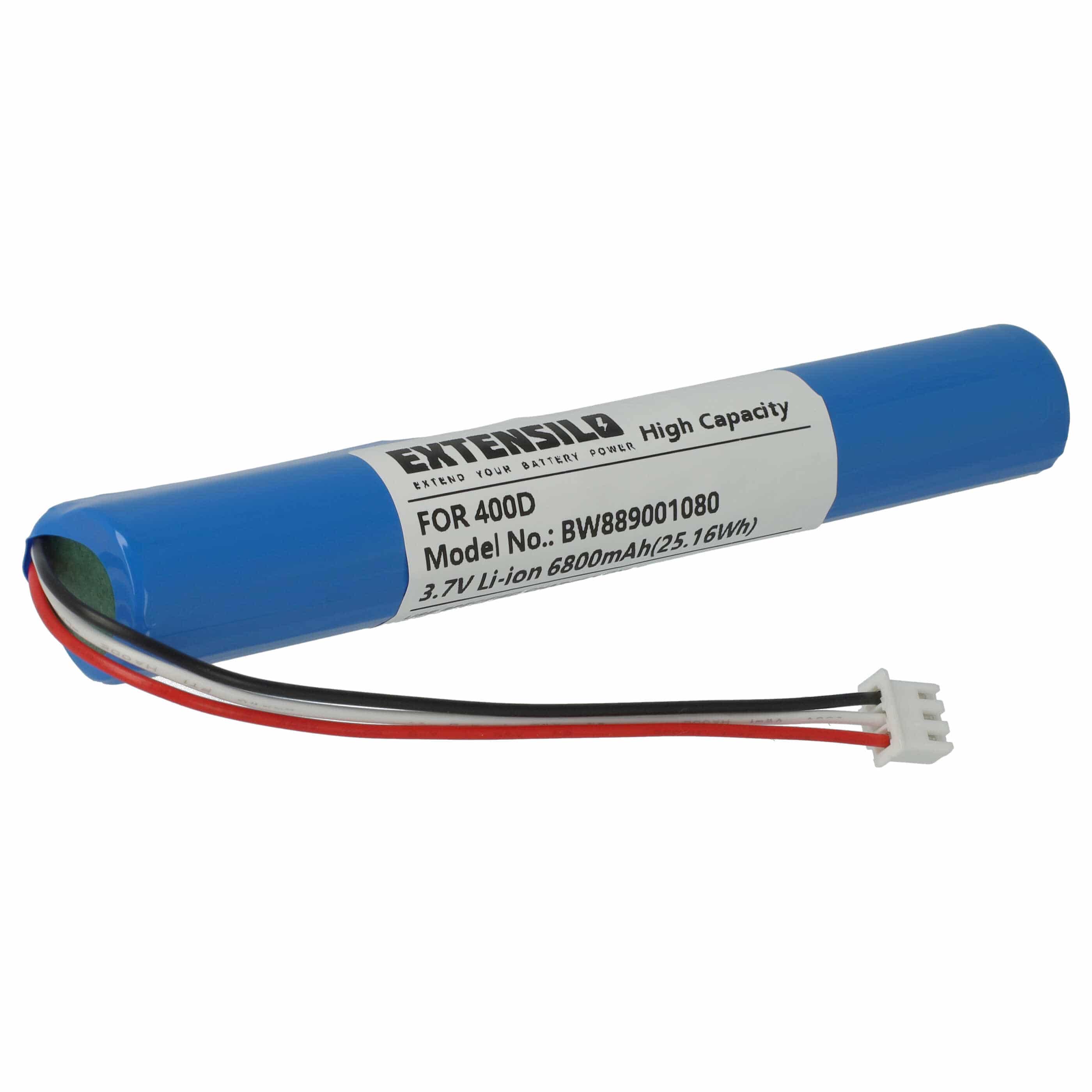 DAB Radio Battery for Pure Move 400D - 6800 mAh 3.7 V Li-Ion