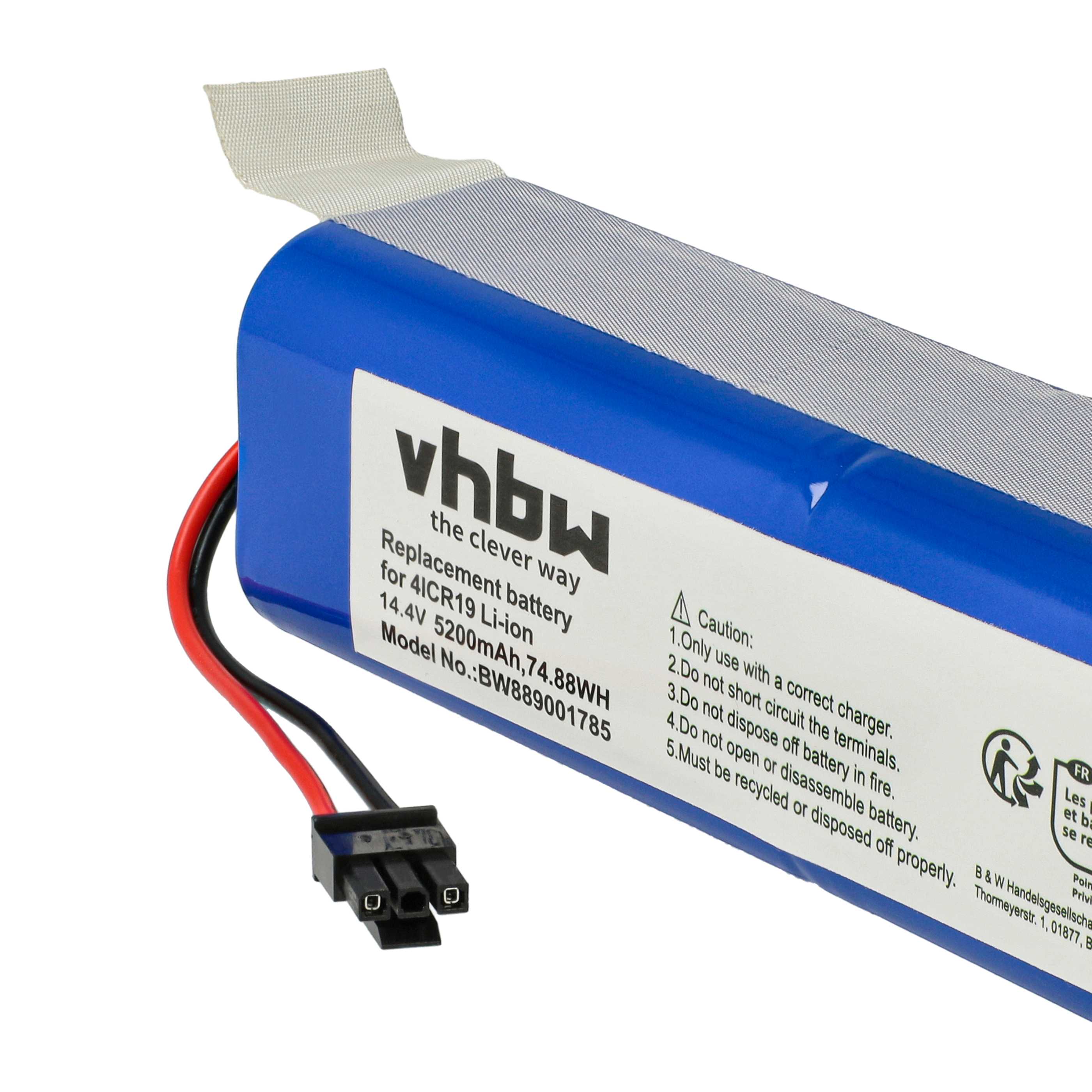 Battery Replacement for Eufy PA89, PA61 for - 5200mAh, 14.4V, Li-Ion