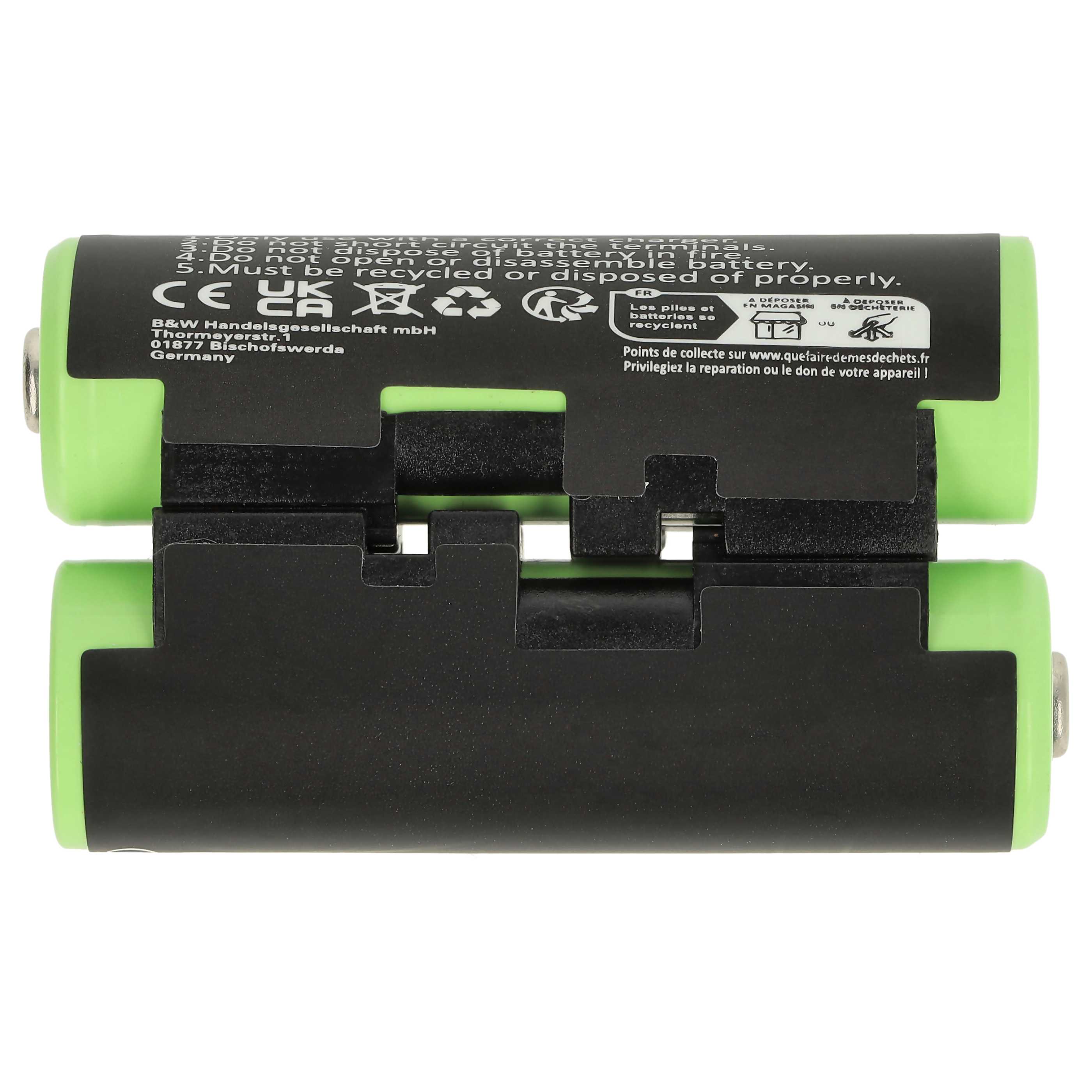 Batteria sostituisce Garmin 361-00071-00, 010-11874-00 per navigatore - 2000mAh 2,4V NiMH