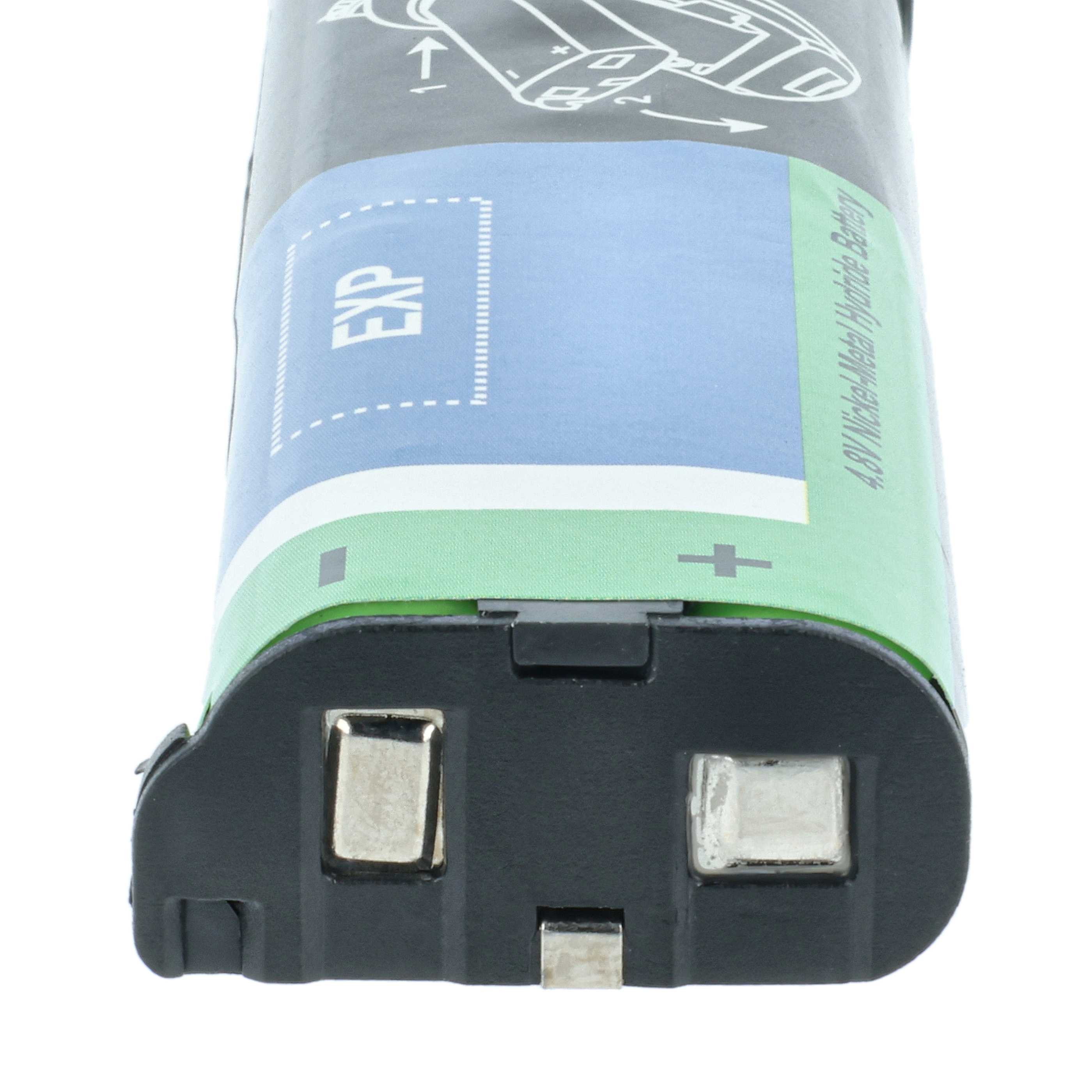 Radio 2x Battery replaces Motorola NNTN4190, NTN8657, NTN8970A, NNTN4190A, NNTN4190AR - 1200 mAh 4.8 V NiMH