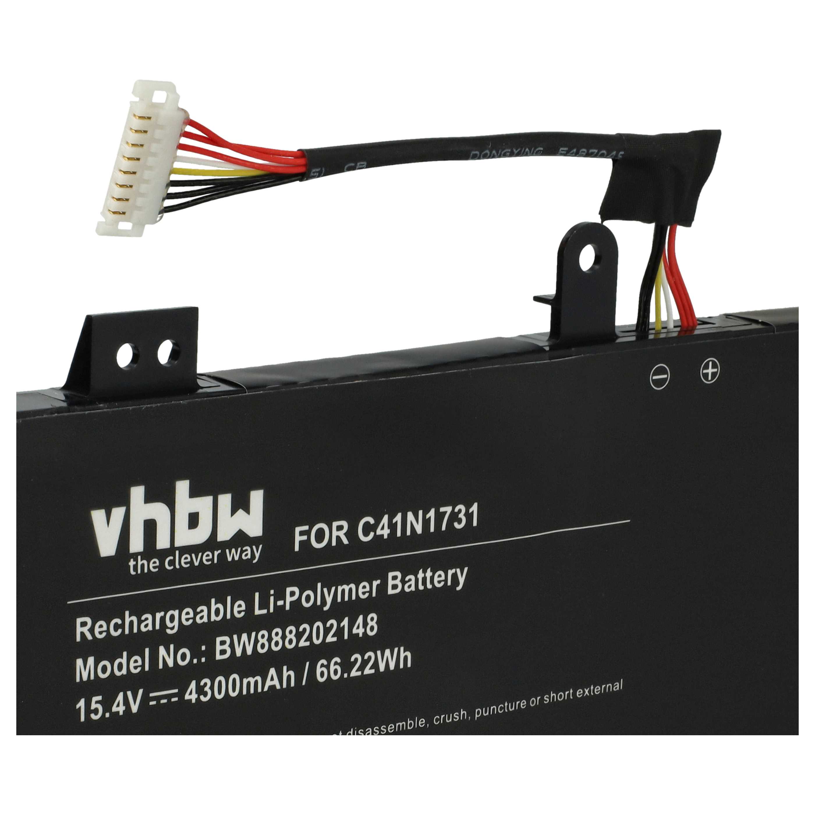 Akumulator do laptopa zamiennik Asus 0B200-02940000, C41N1731 - 4300 mAh 15,4 V LiPo
