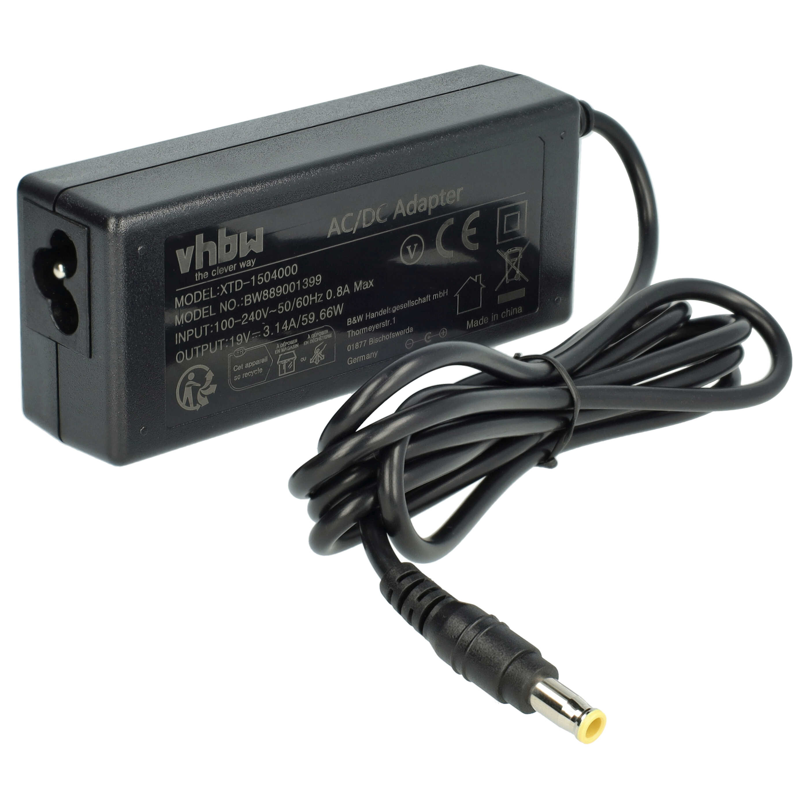 Mains Power Adapter replaces Samsung AD-6019 for Yujin Robot Robot Vacuum Cleaner Charging Station etc. -