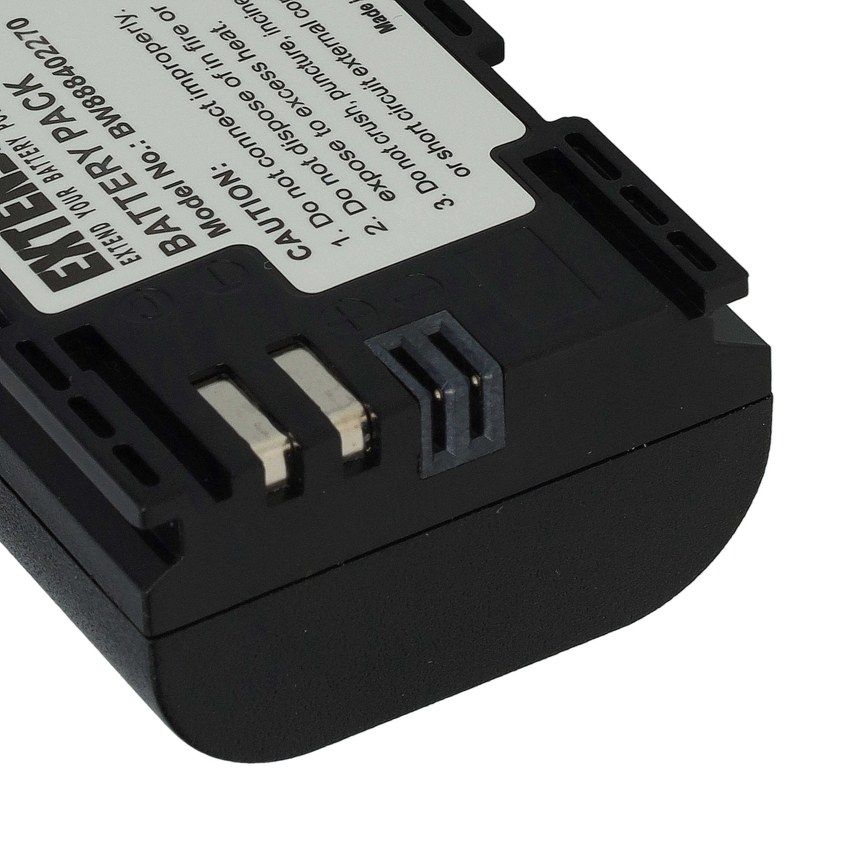 3x Battery replaces Canon LP-E6 - 2250mAh, 7.4V, Li-Ion, with USB C Socket