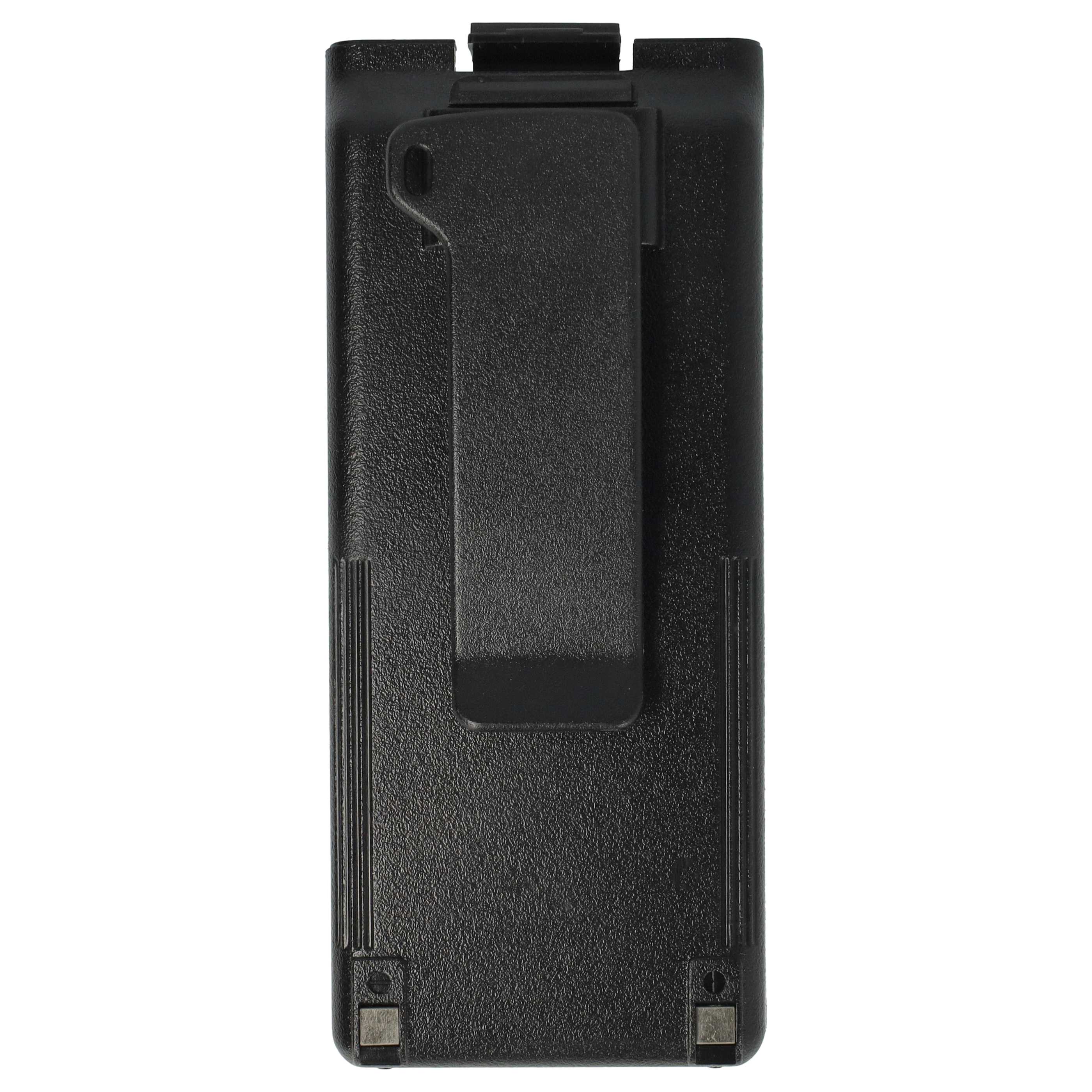 Radio 2x Battery replaces Icom BP-195, BP-196H, BP-196, BP-196R - 1800 mAh 9.6 V NiMH + Belt Clip