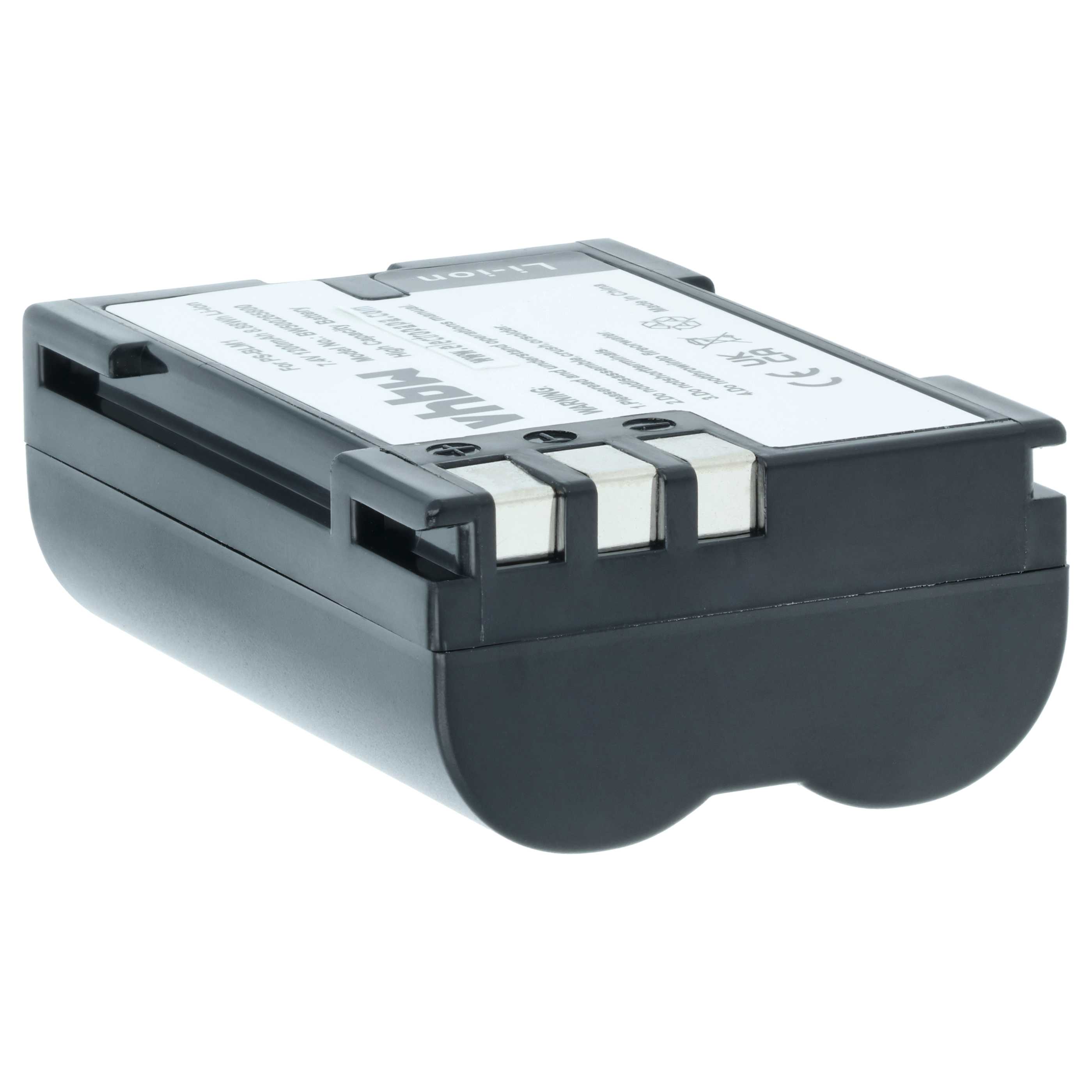2x Battery replaces Olympus PS-BLM1 - 1200mAh, 7.2V, Li-Ion