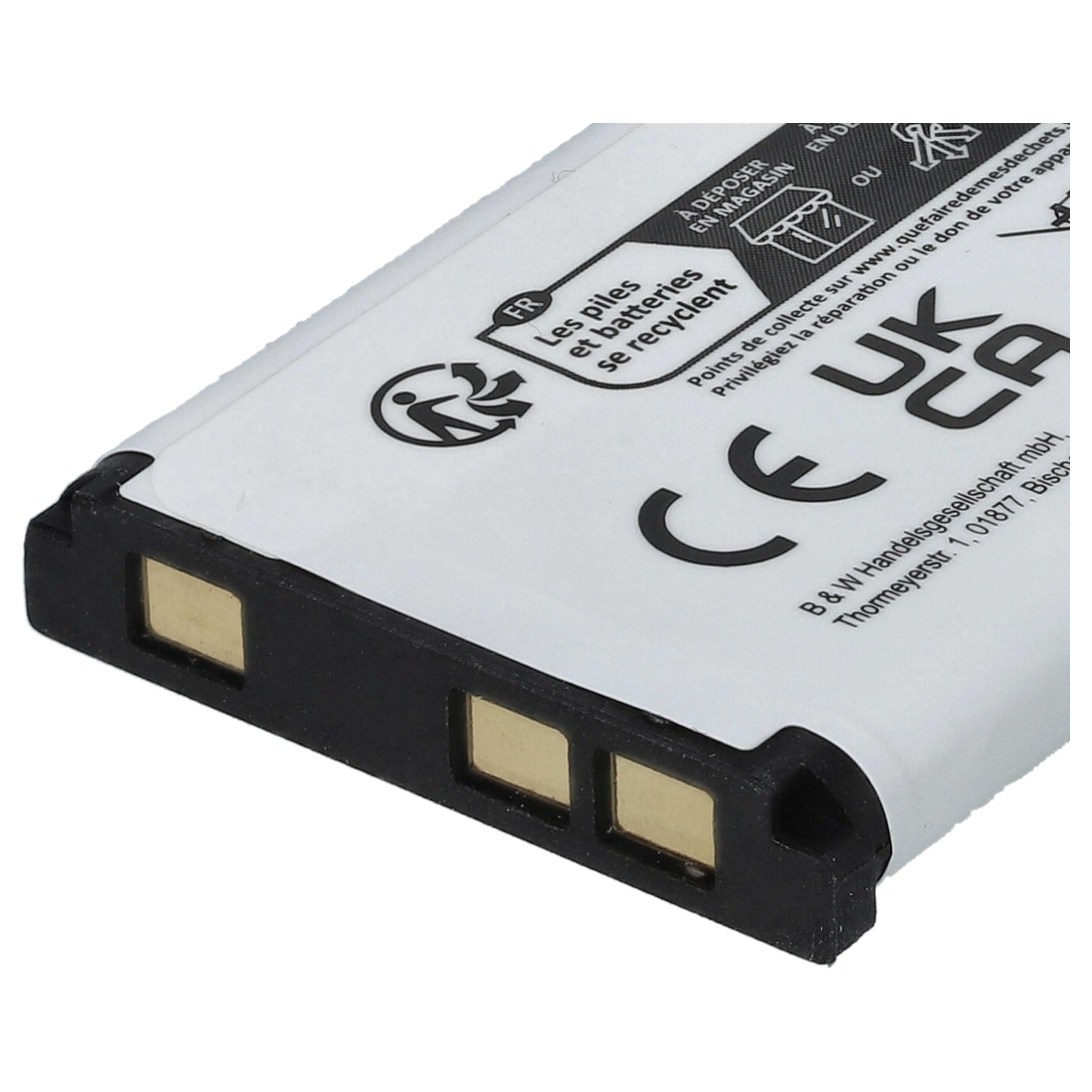 Kamera-Akku (2 Stück) als Ersatz für BenQ DLI216 für Bosch - 660mAh 3,7V Li-Ion